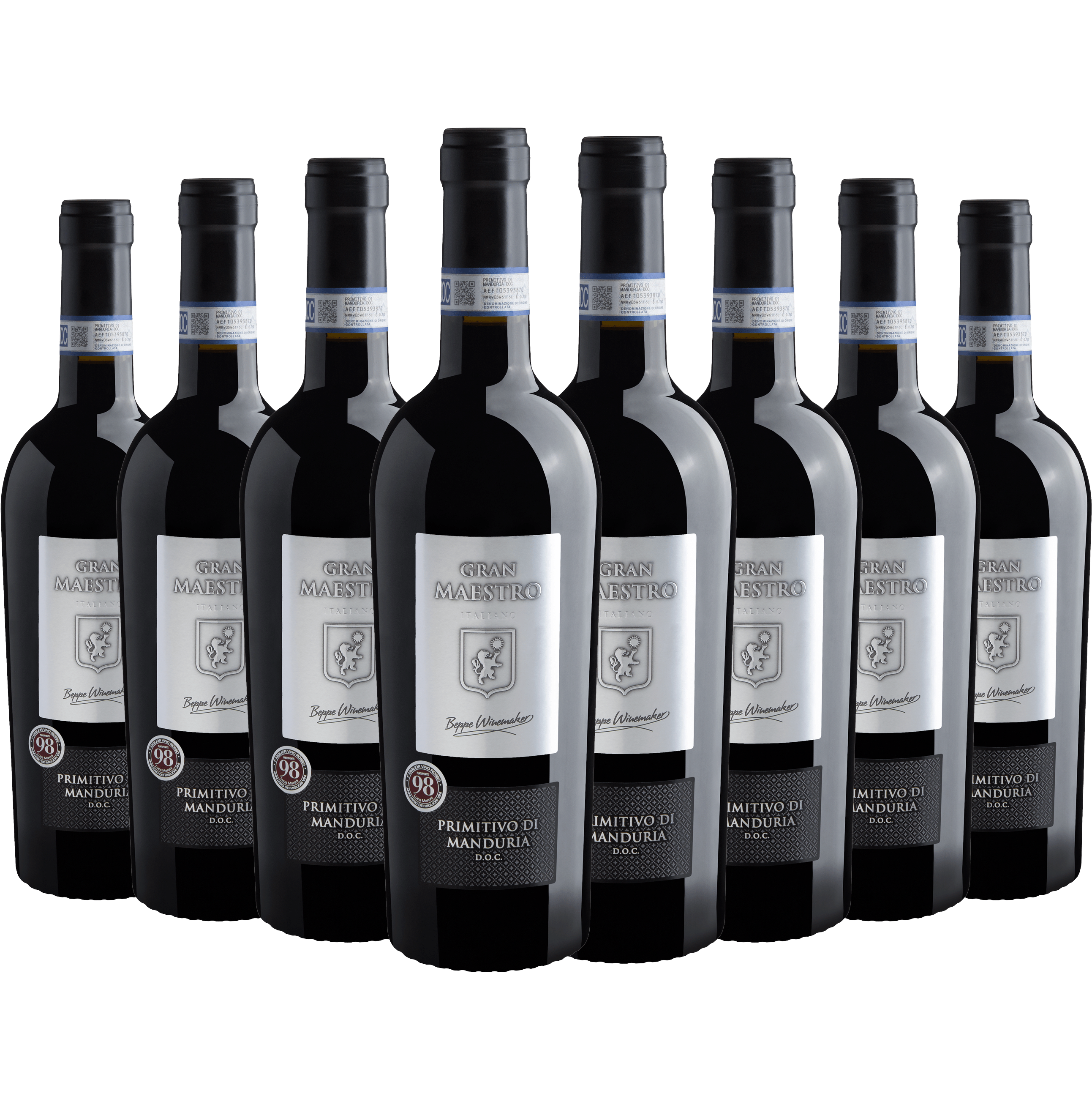 Kit 8 Gran Maestro Primitivo di Manduria DOC