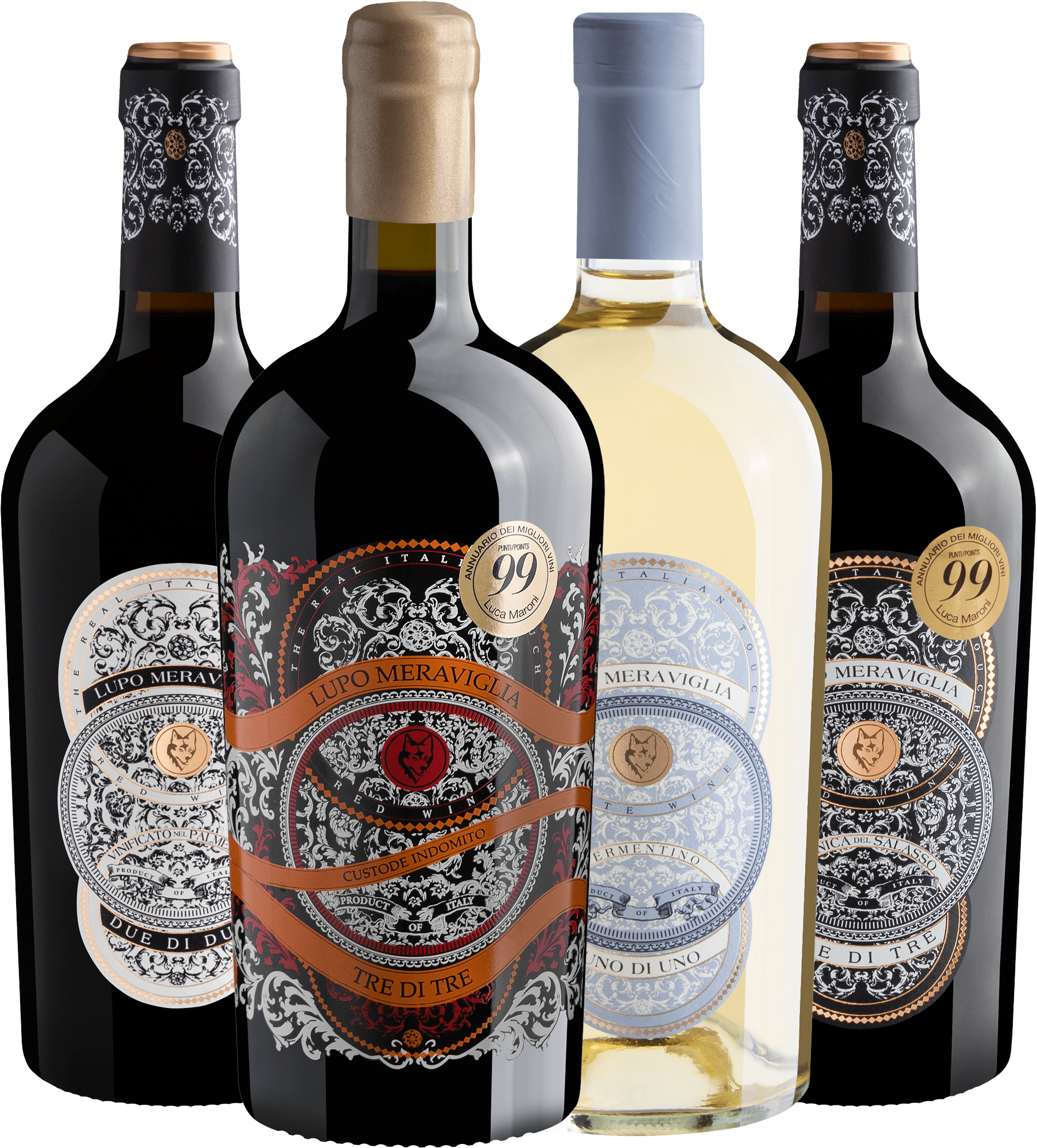 Kit Família Lupo Meraviglia | 4 garrafas