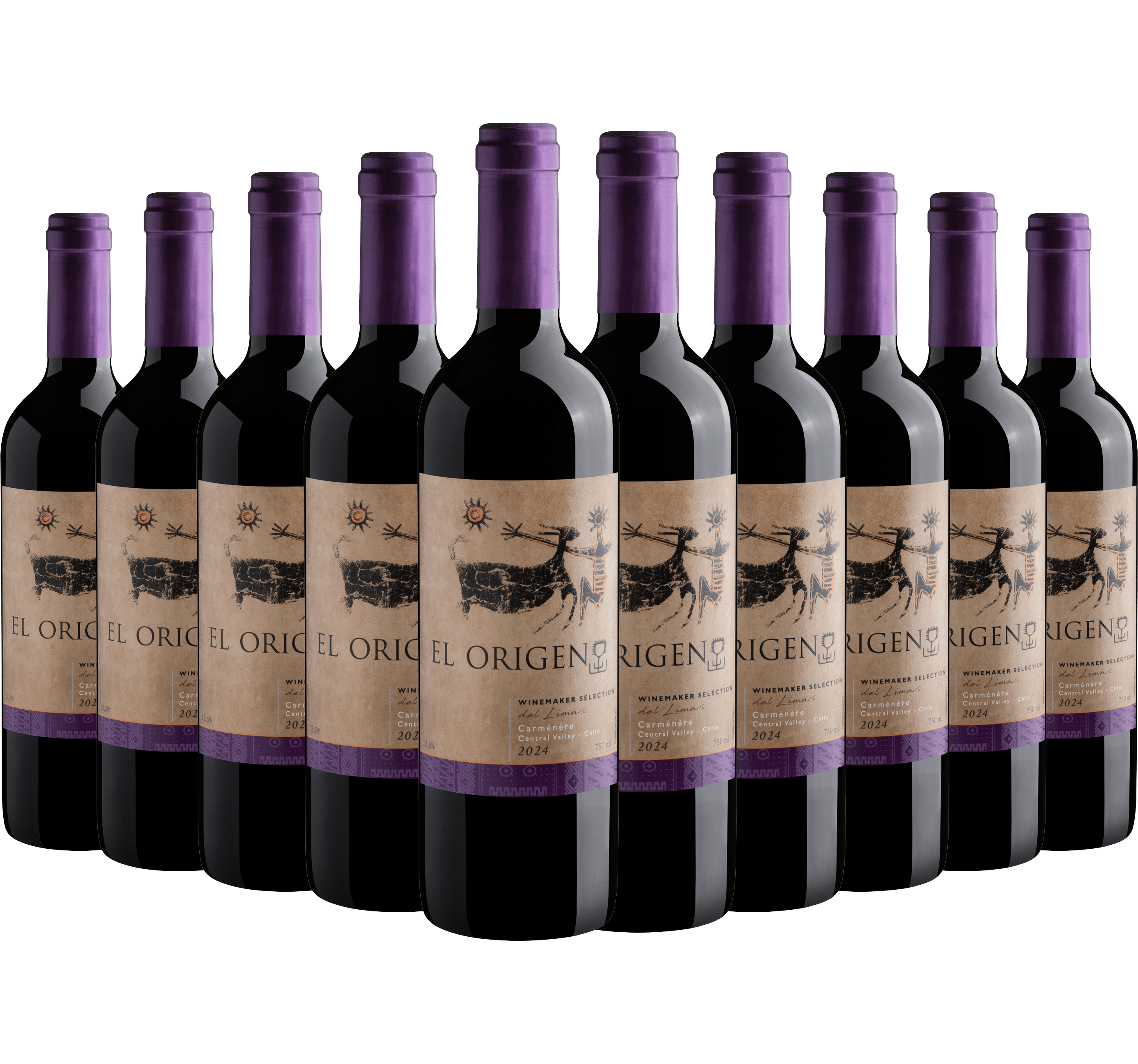 Kit 10 El Origen Winemaker Selection del Limarí Carménère*