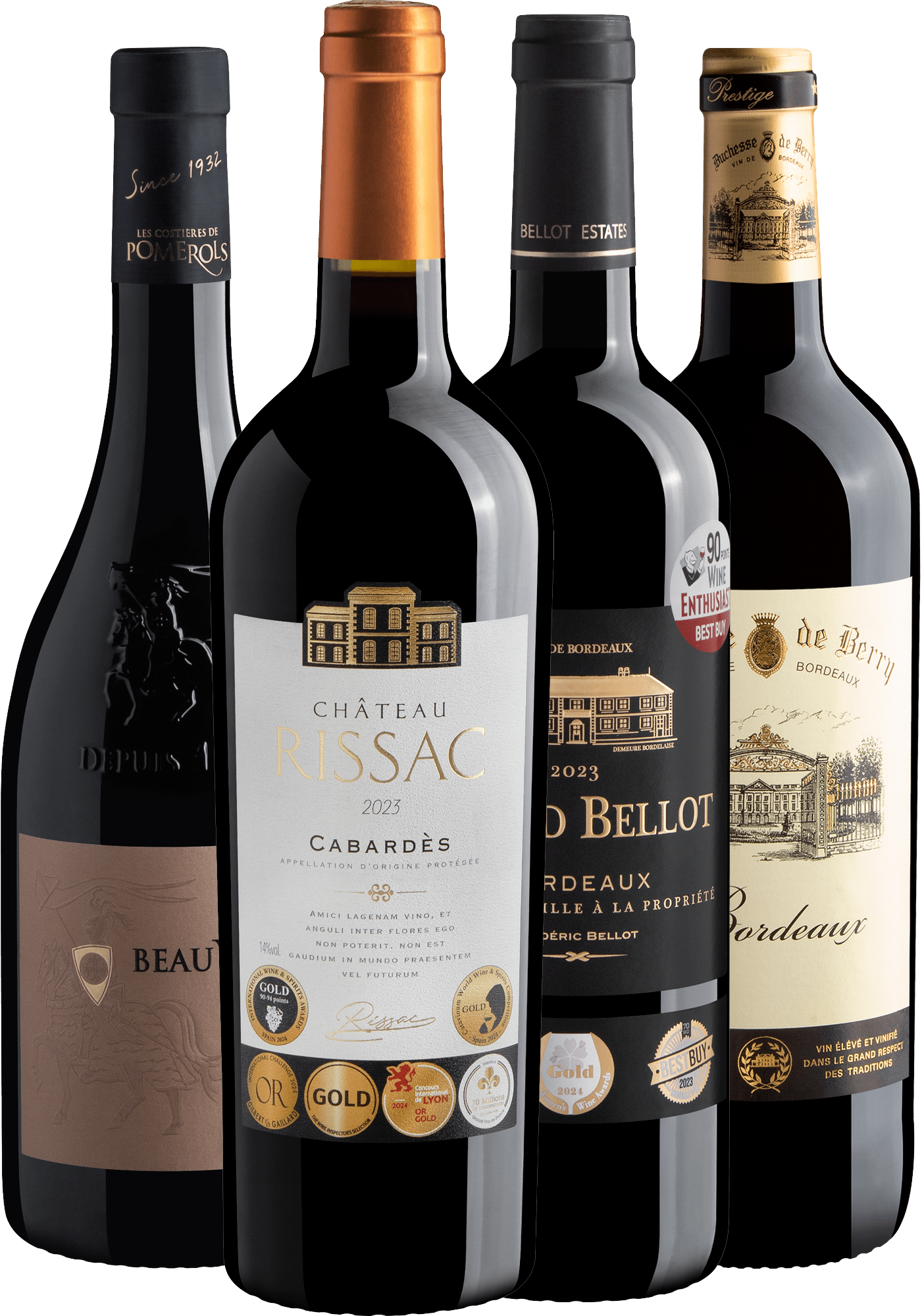 Kit 4 Franceses Premium Medalha de Ouro