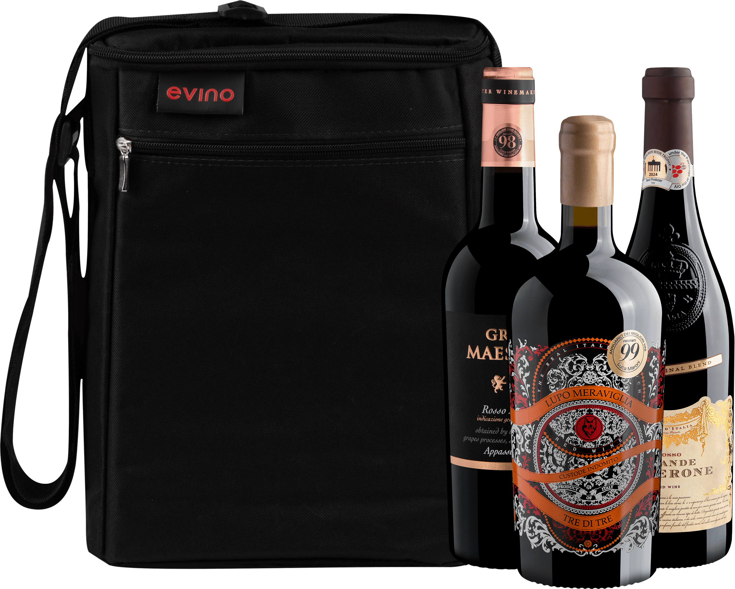 Kit 3 Italianos 95+ Pontos por Daniel Perches + Bolsa Exclusiva