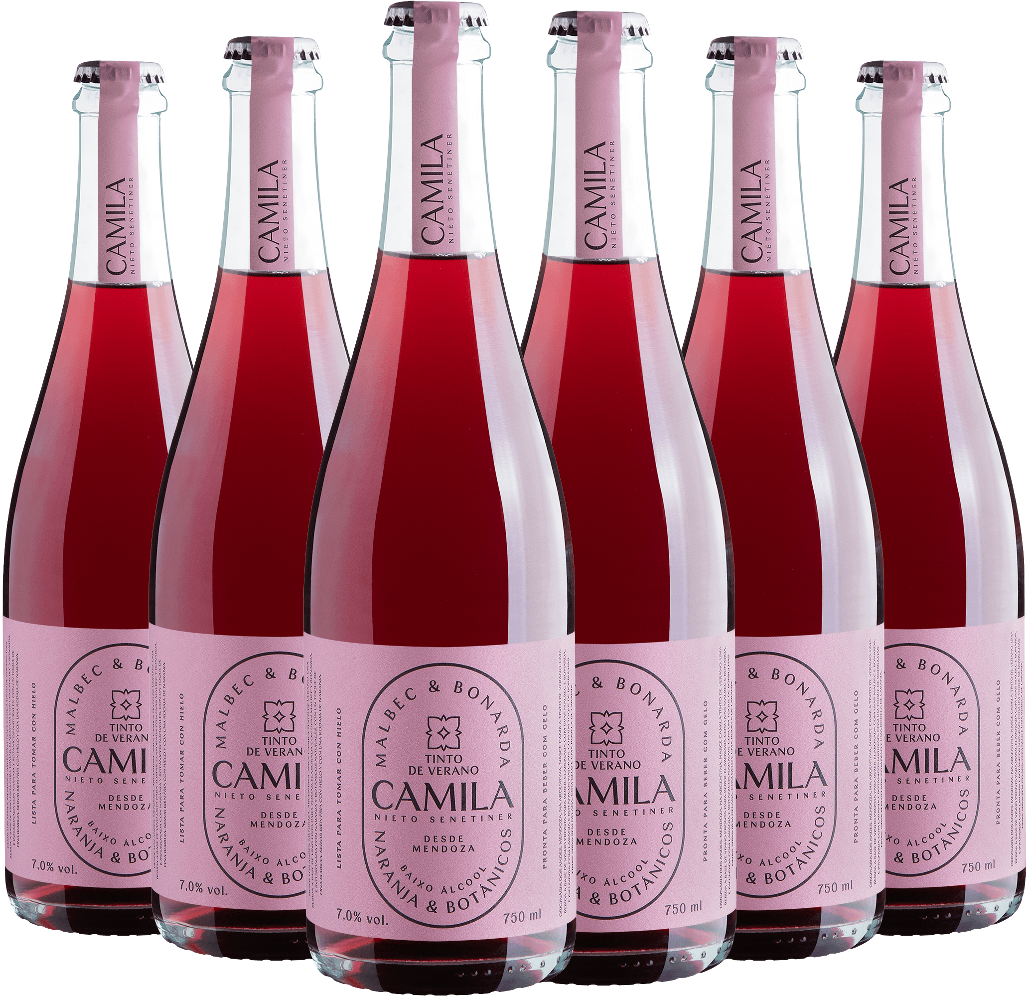 Kit 6 Nieto Senetiner Camila Cocktail Tinto de Verano