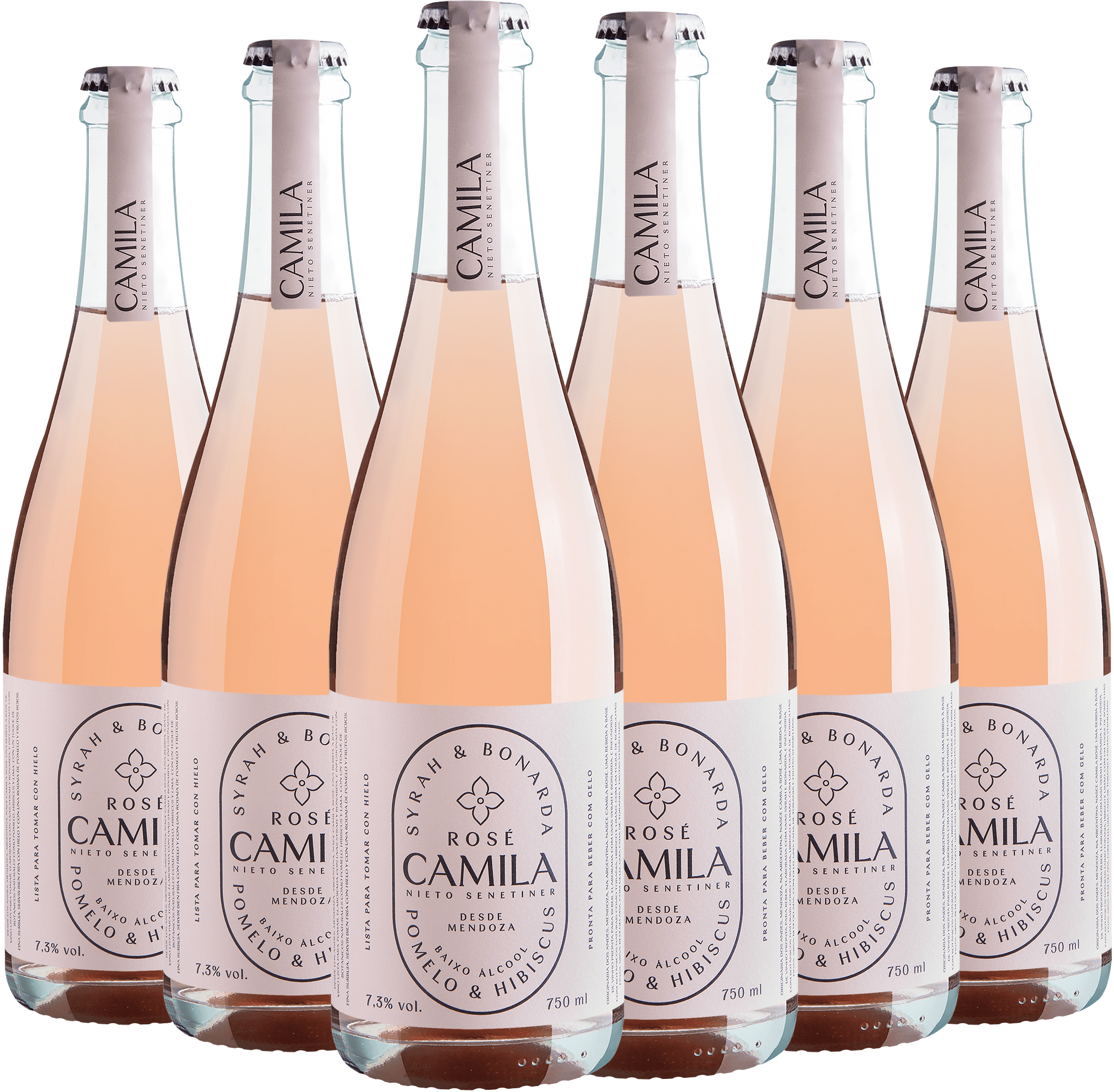 Kit 6 Nieto Senetiner Camila Cocktail Rosé