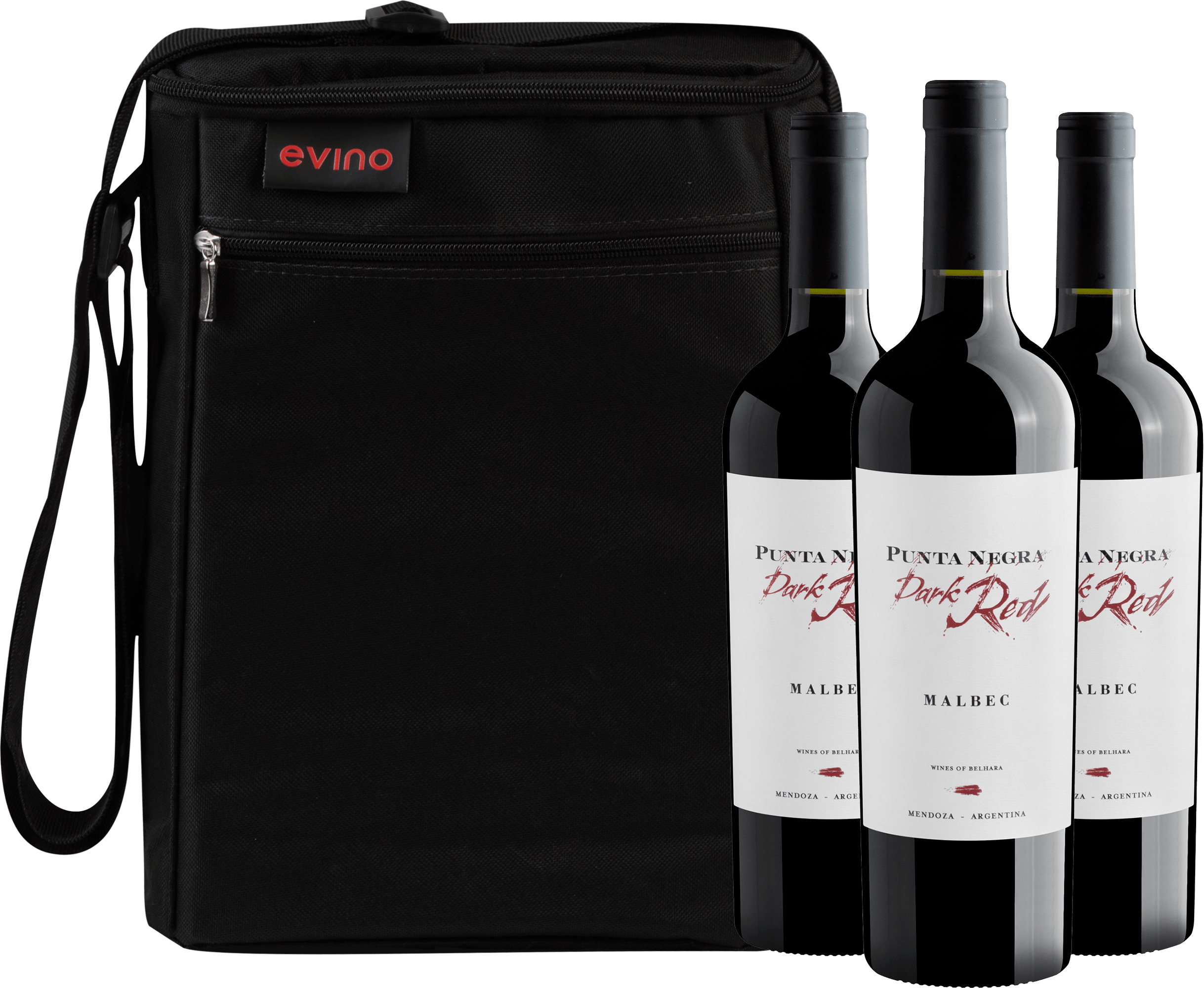 Kit 3 Punta Negra Dark Red + Bolsa Exclusiva