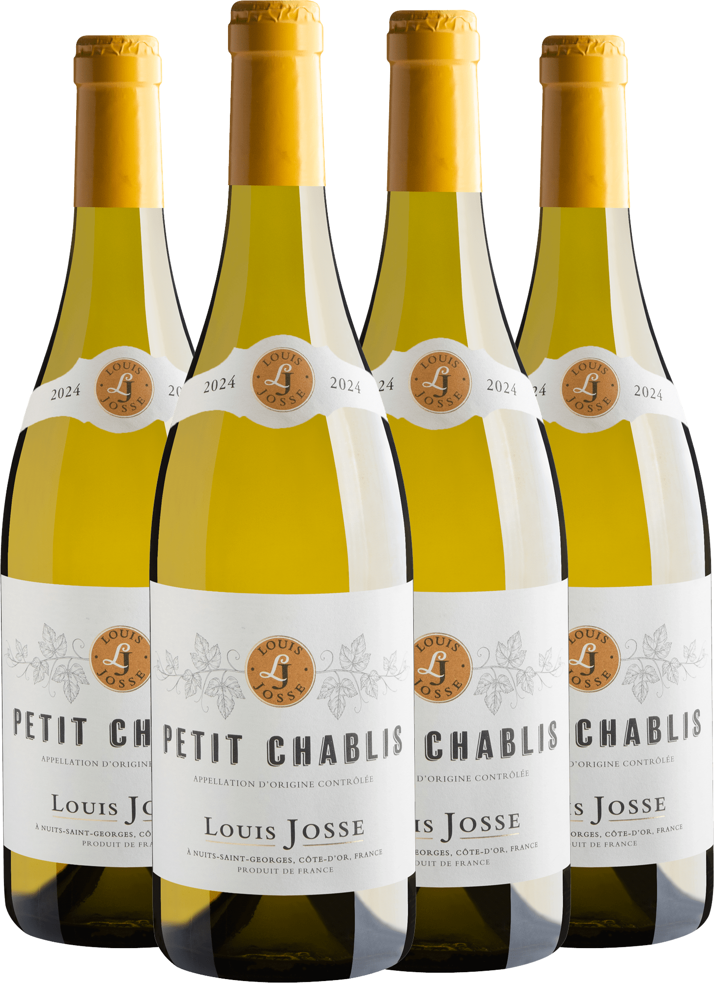 Kit 4 Louis Josse Petit Chablis AOC 2024