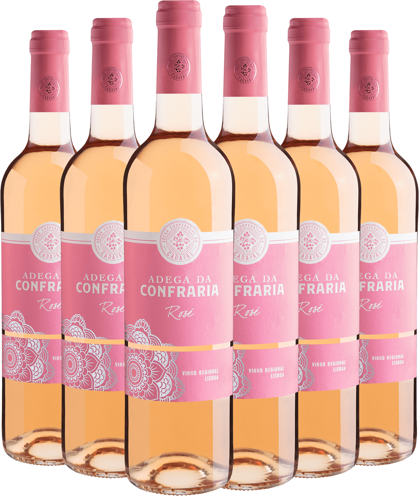 Kit 6 Adega da Confraria Rosé Vinho Regional Lisboa