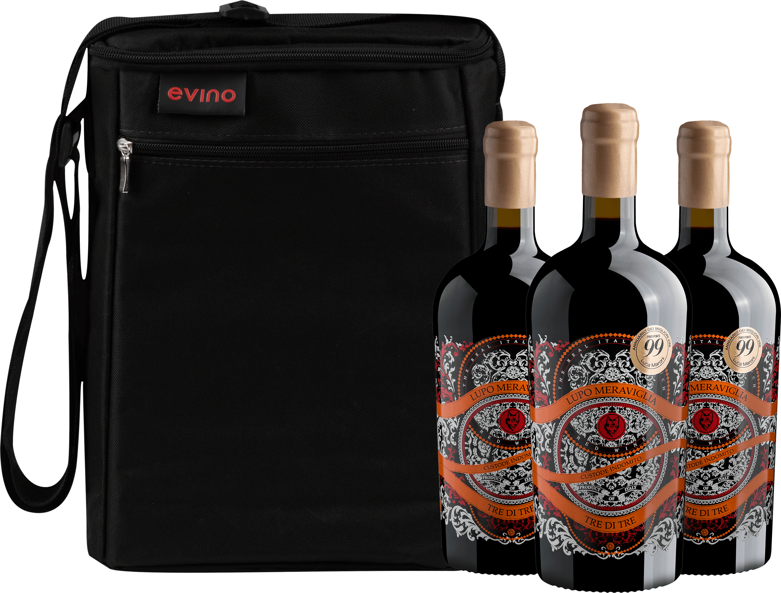 Kit 3 Lupo Meraviglia Tre di Tre Limited Edition + Bolsa Exclusiva