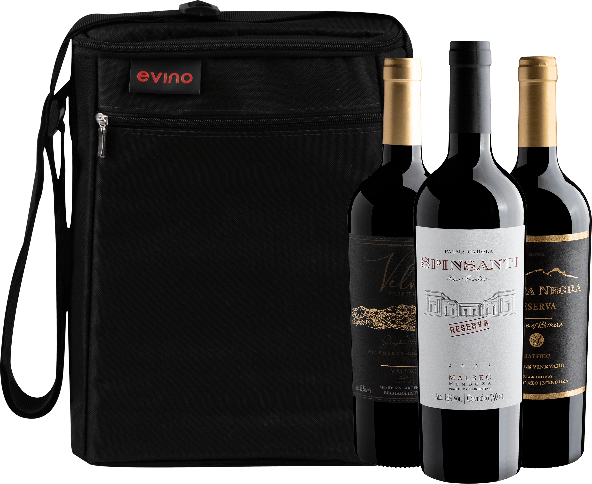Kit 3 Malbecs Premium + Bolsa Exclusiva