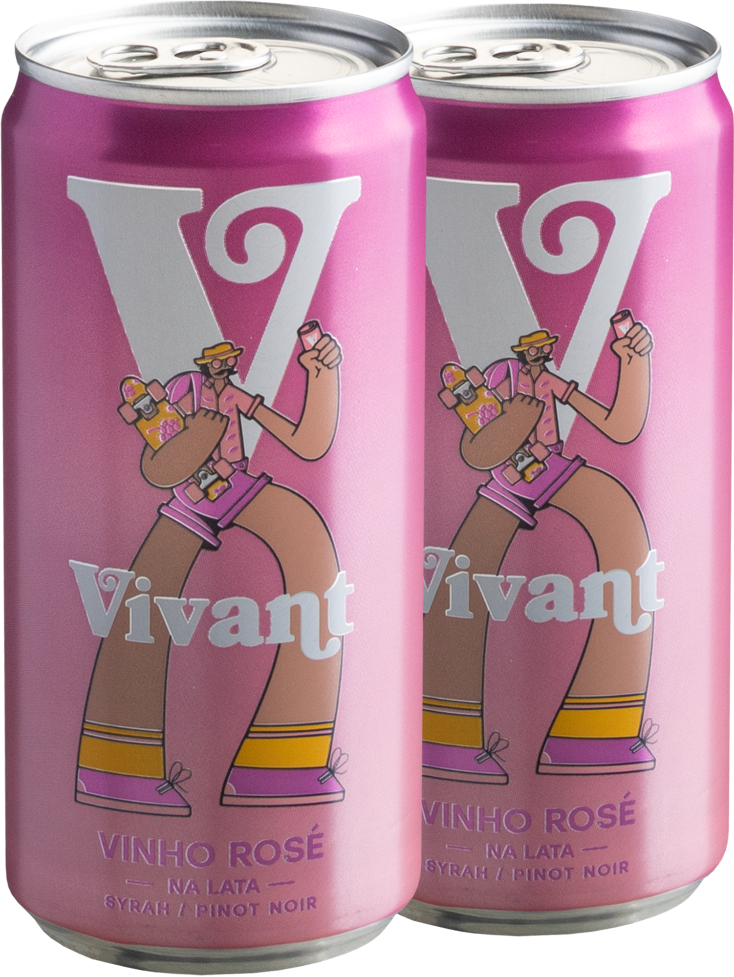 Duo Vivant Vinho em Lata Rosé