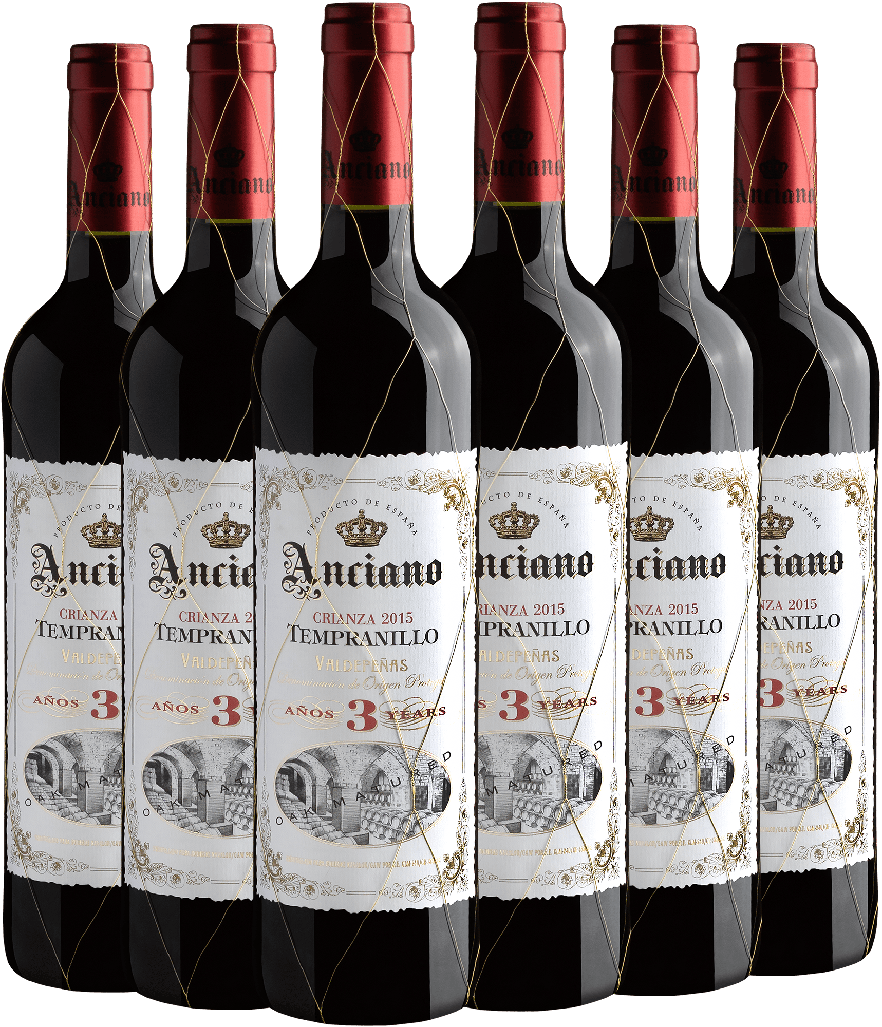 Sexteto Anciano Crianza 3 years Tempranillo Valdepeñas DOP 2015