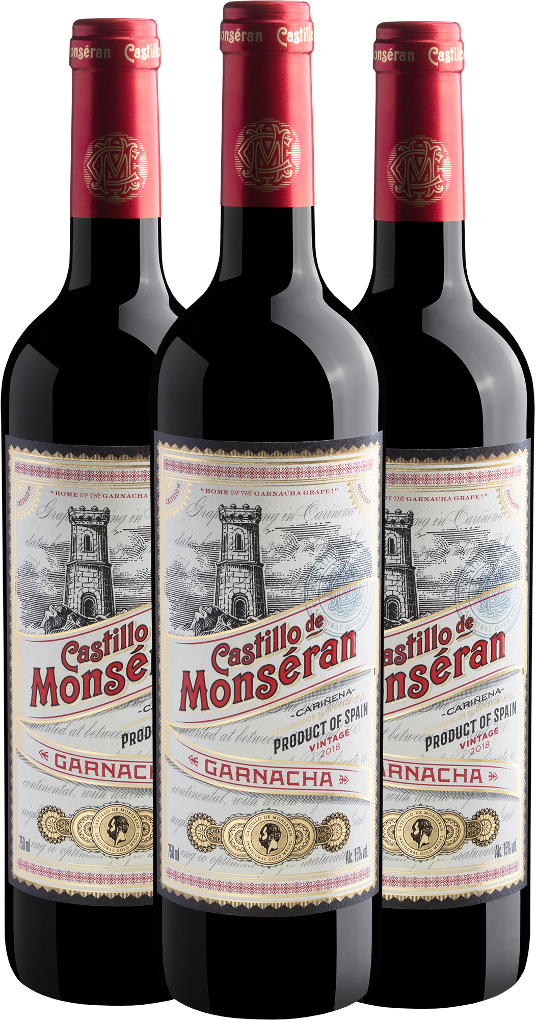 Trio Castillo de Monséran Cariñena DOP 2018