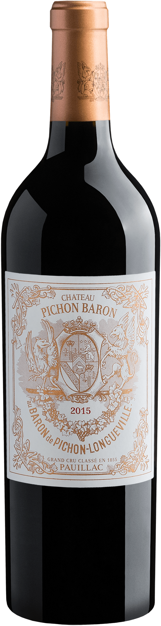 Château Pichon Baron au Baron de Pichon-Longueville Grand Cru Classé Pauillac AOC 2015