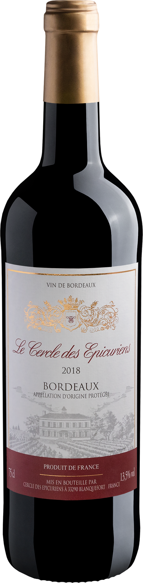 Bordeaux Les Cercle des Epicuriens AOP 2018