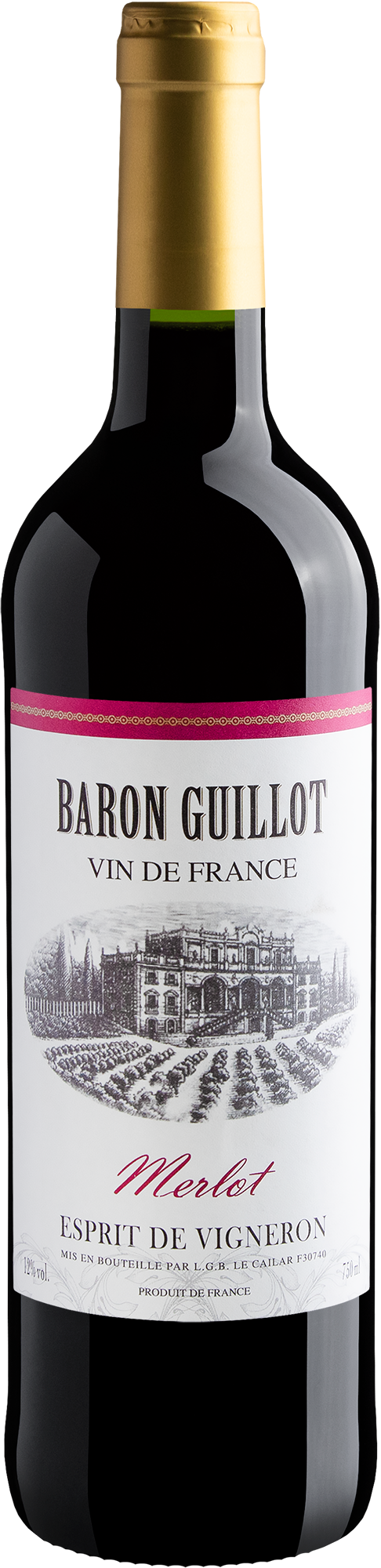Baron Guillot Esprit de Vigneron Merlot 2019