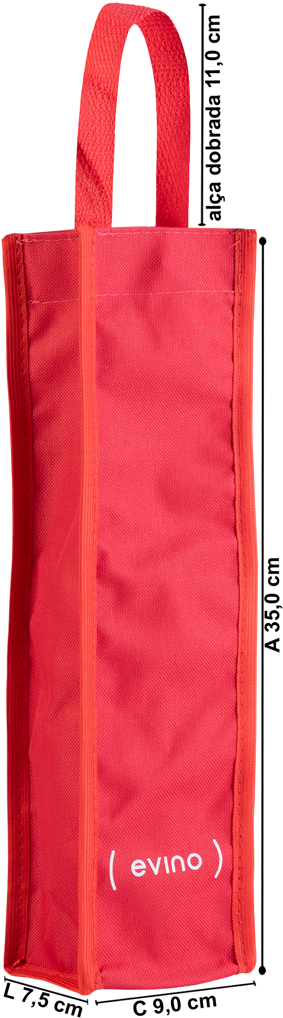 Sacola Evino One - Nylon Vermelho
