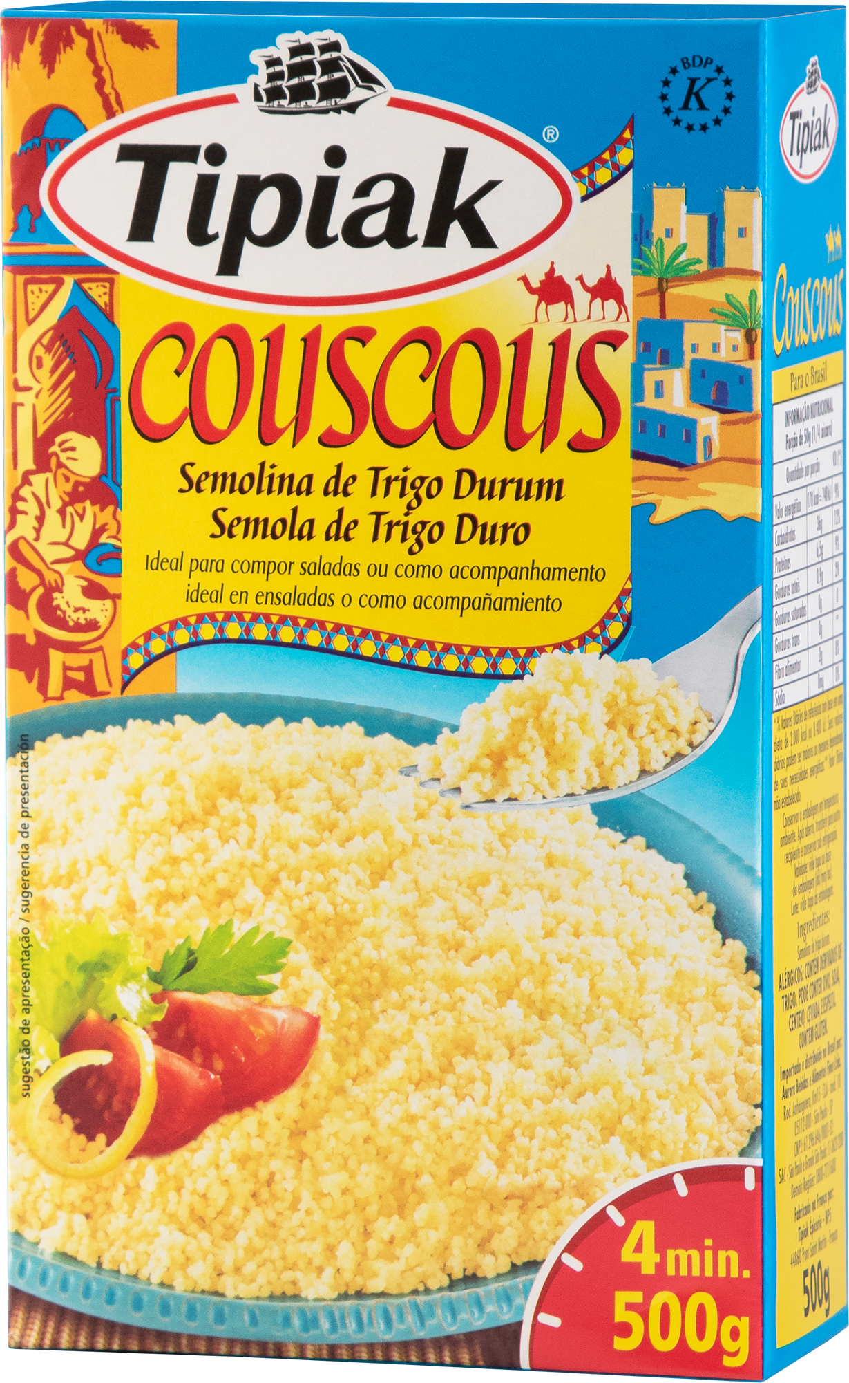 Couscous Semola de Trigo Duro Tipiak - 500g