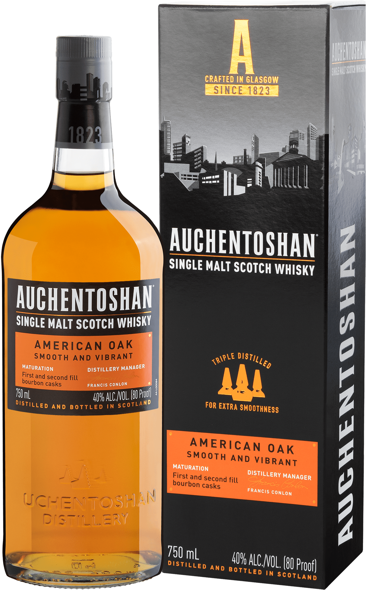 Whisky American Oak Auchentoshan - 750ml