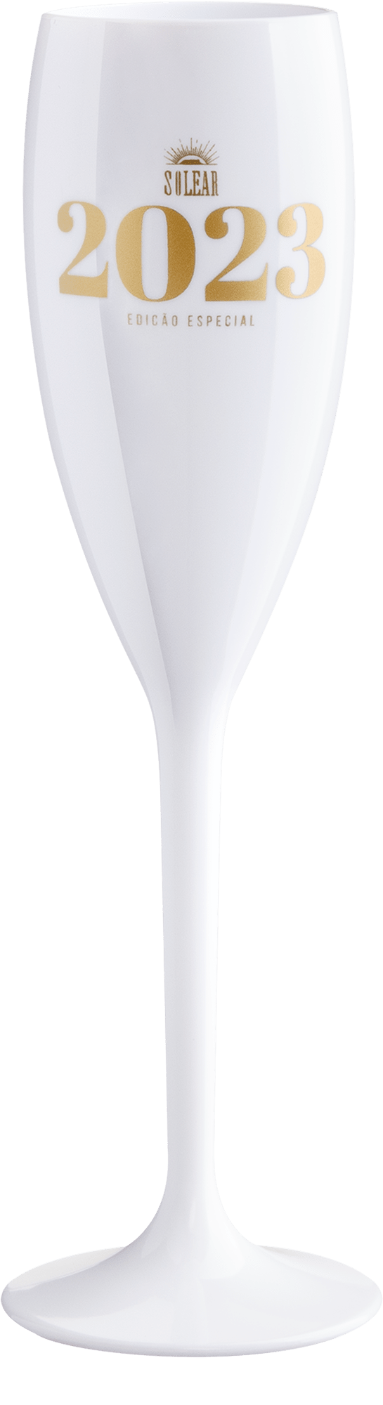 Taça de Acrílico Solear Edição Especial 2023 Branca - 160mL