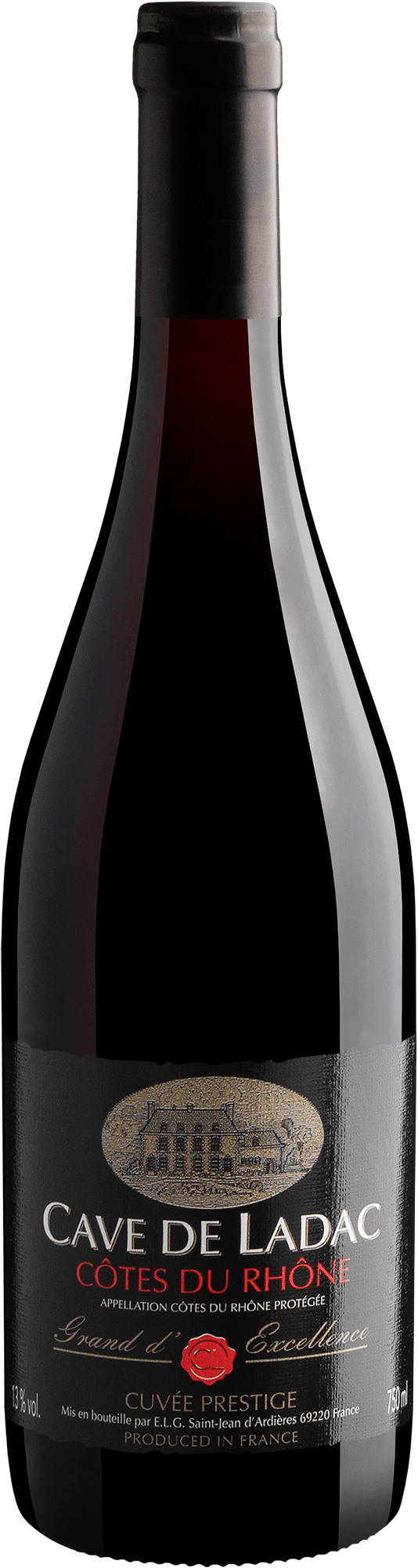Cave de Ladac Grand d'Excellence Cuvée Prestige Côtes du Rhône AOP 2021