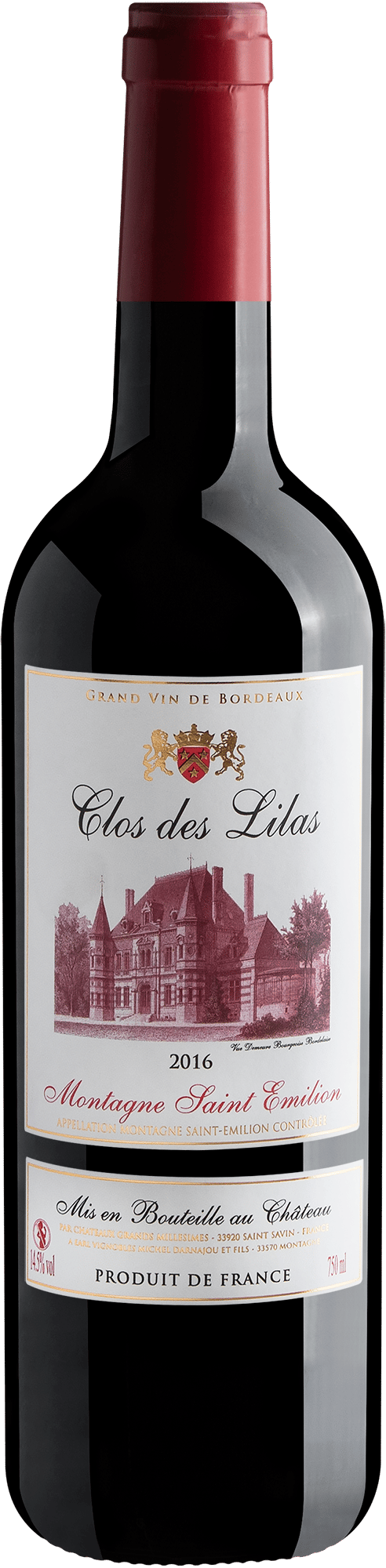 Clos de Lilas Montagne Saint-Émilion AOC 2016