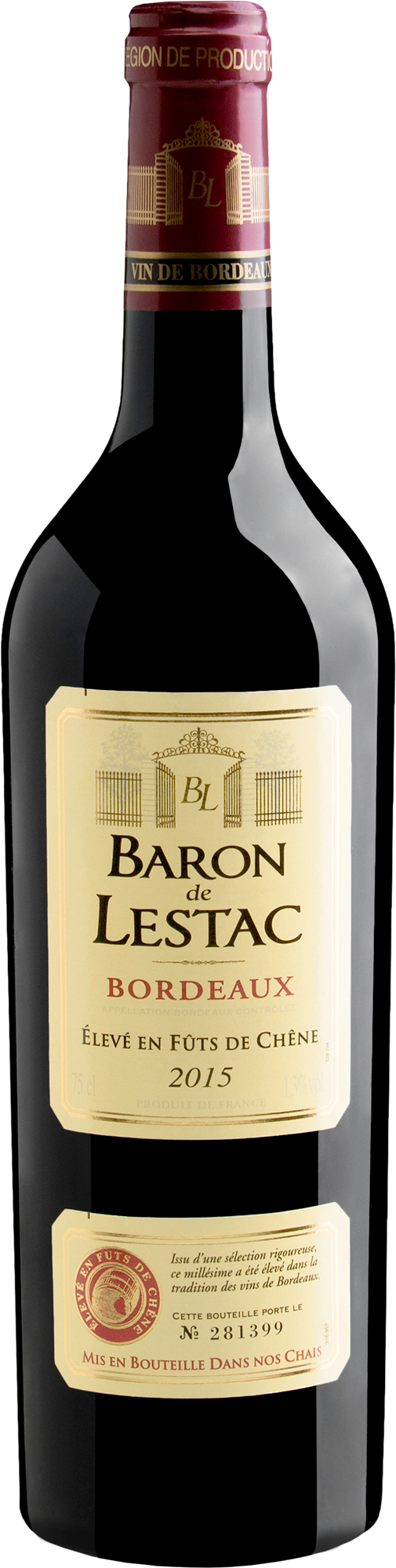 Baron de Lestac Bordeaux AOC 2015