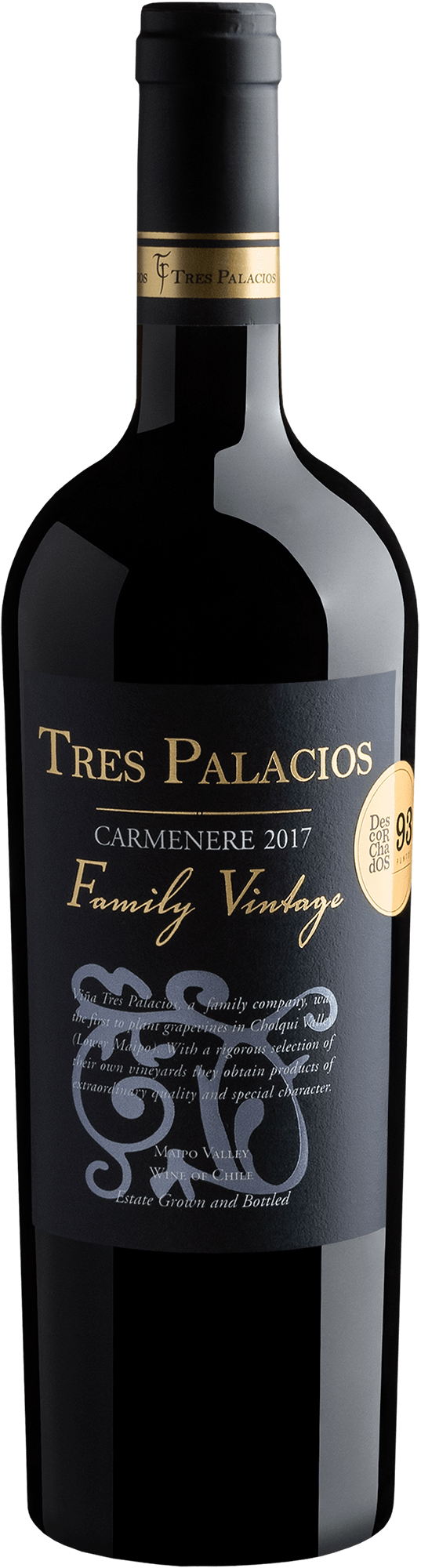 Tres Palacios Carménère Family Vintage 2017