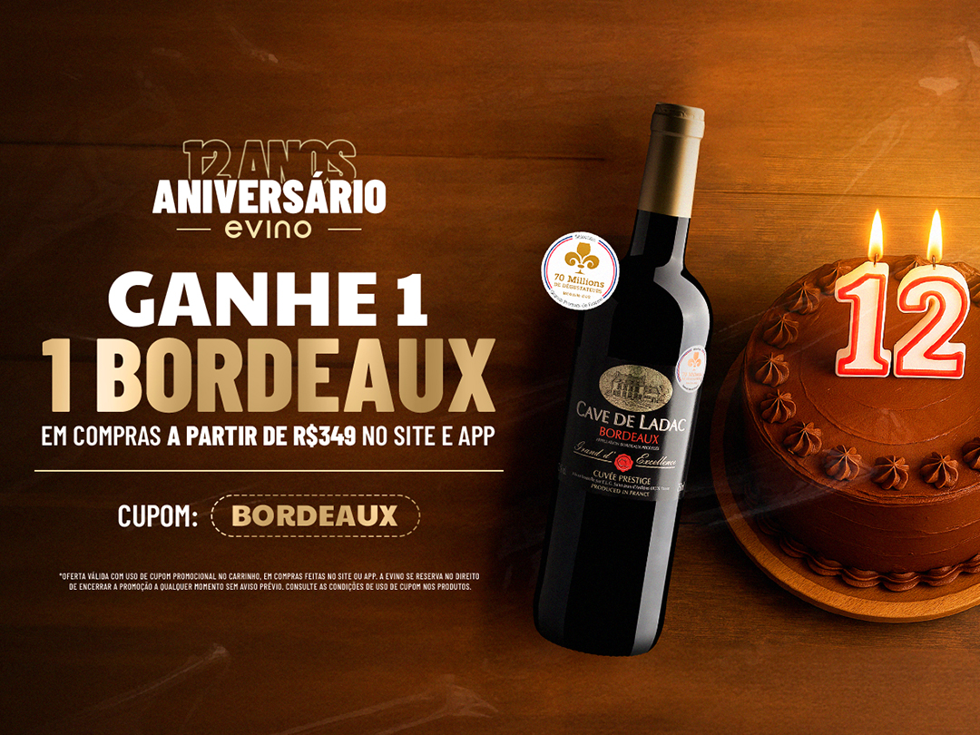 Aniversário Evino 12 anos | Compre & Ganhe