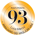 93 pontos Annuario dei Migliori Vini Italiani Luca Maroni