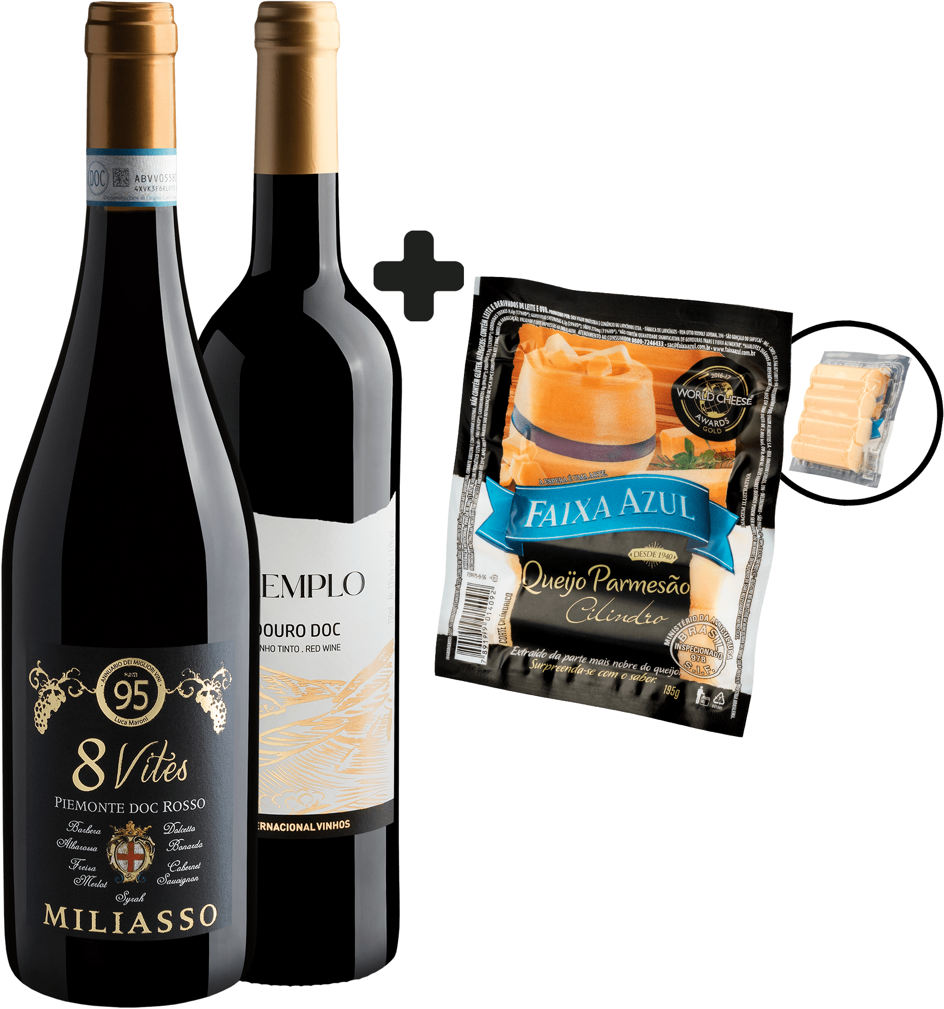 Kit 2 Best Sellers + Queijo Parmesão