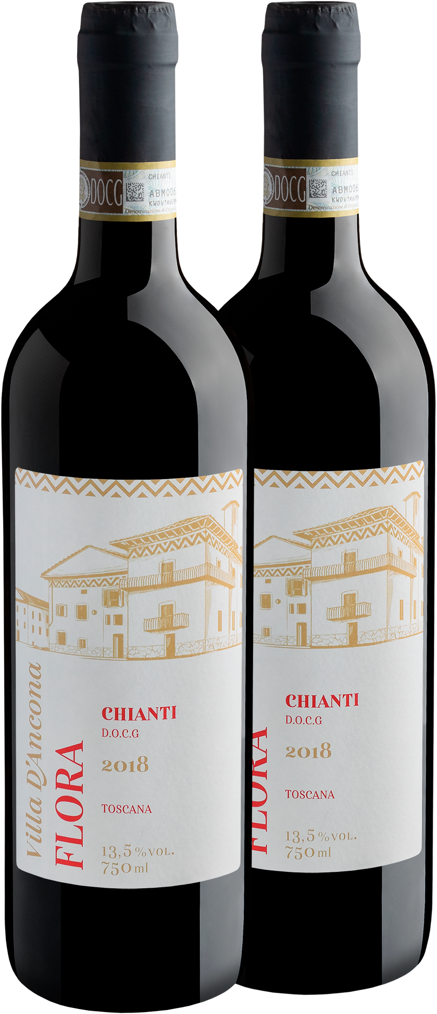 Kit 2 Villa D’Ancona Flora Chianti Putto DOCG 2018