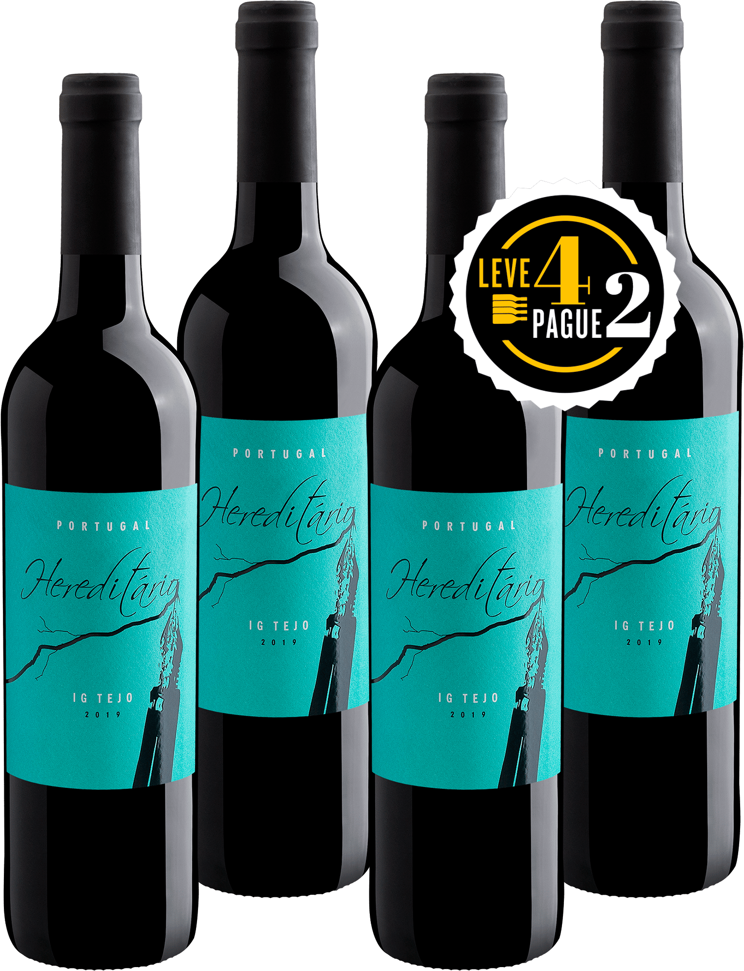 Leve 4, Pague 2: Hereditário Tejo IG 2019 | R$54,95 por garrafa