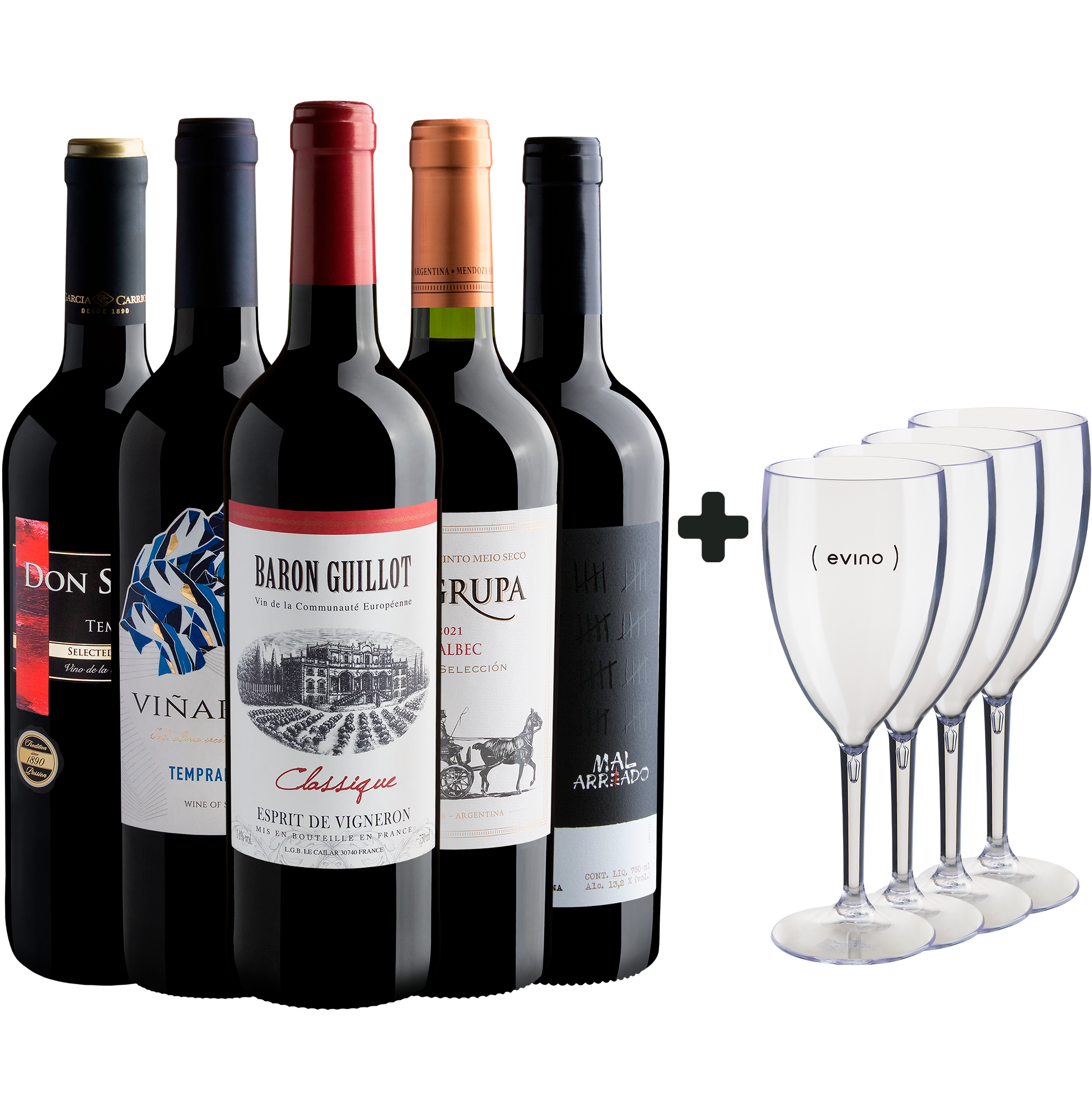 Kit Loucuras do Gênio #B: 5 Best sellers por R$31,90 cada + 4 Taças Grátis