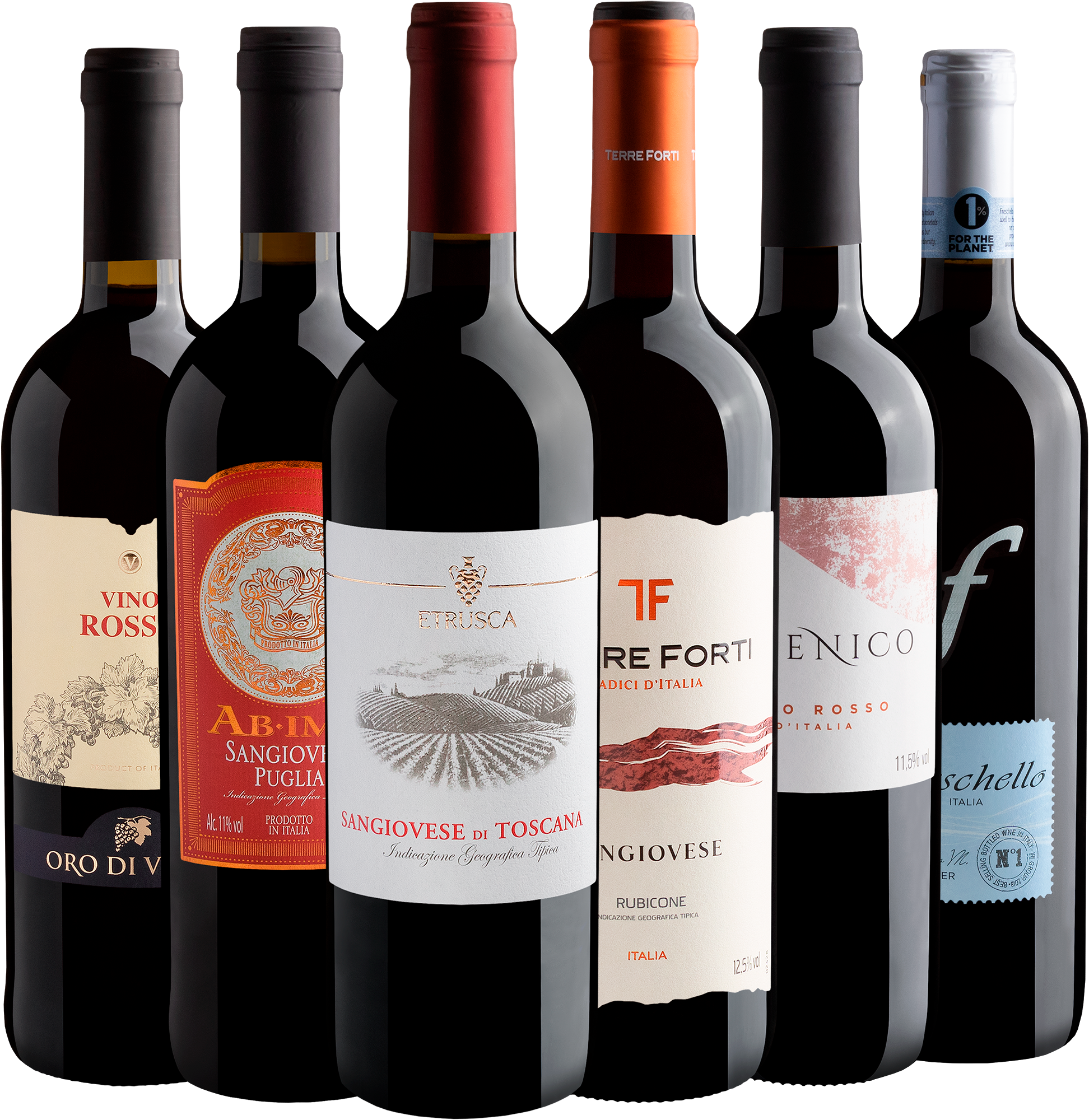 Kit 6 Tintos da Itália por R$199,90