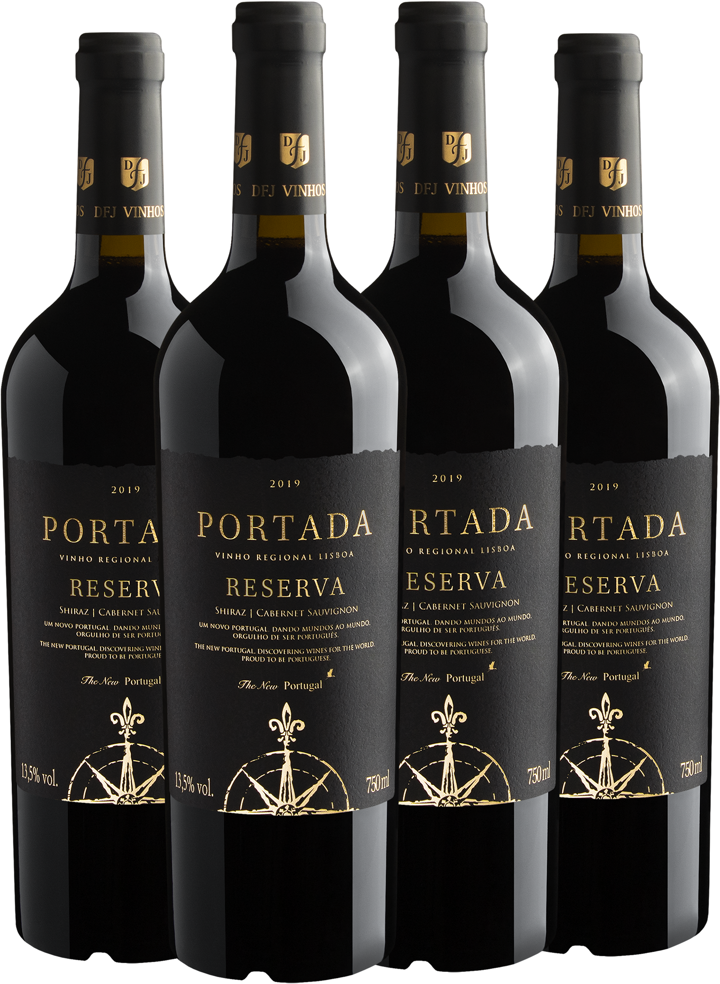 Kit 4 Portada Reserva Shiraz Cabernet Sauvignon 2019