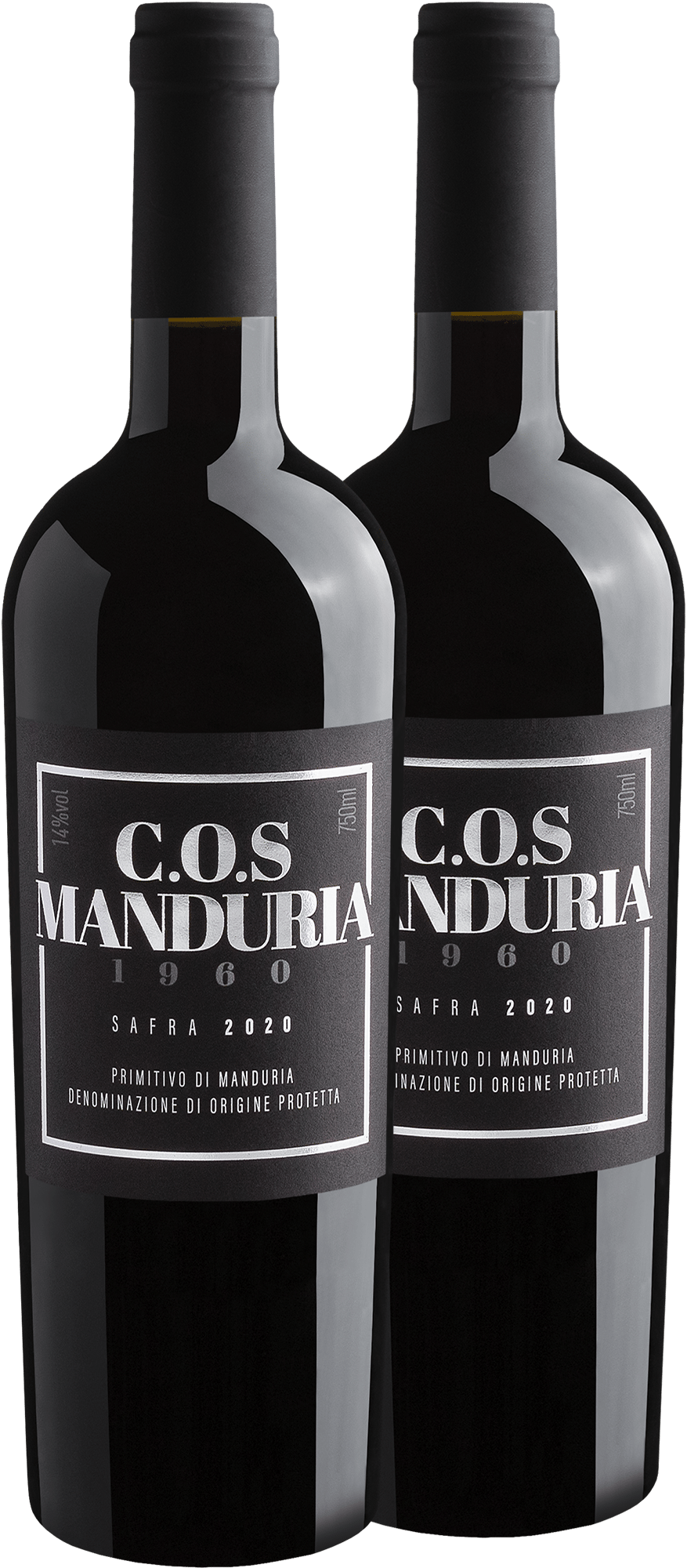 Kit 2 C.O.S 1960 Primitivo di Manduria DOP 2020