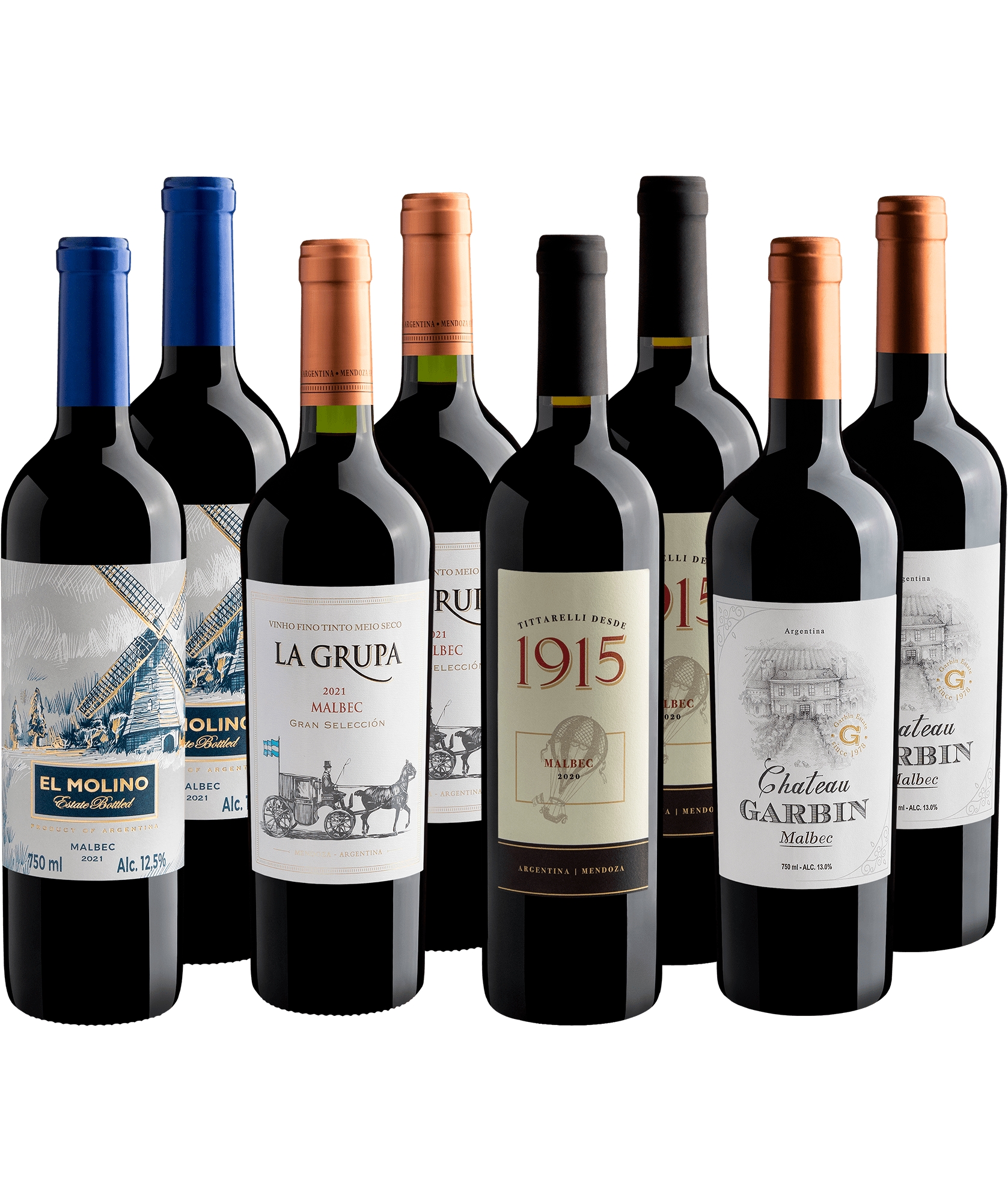 Kit Malbec em Dobro | 8 garrafas por R$26,90 cada