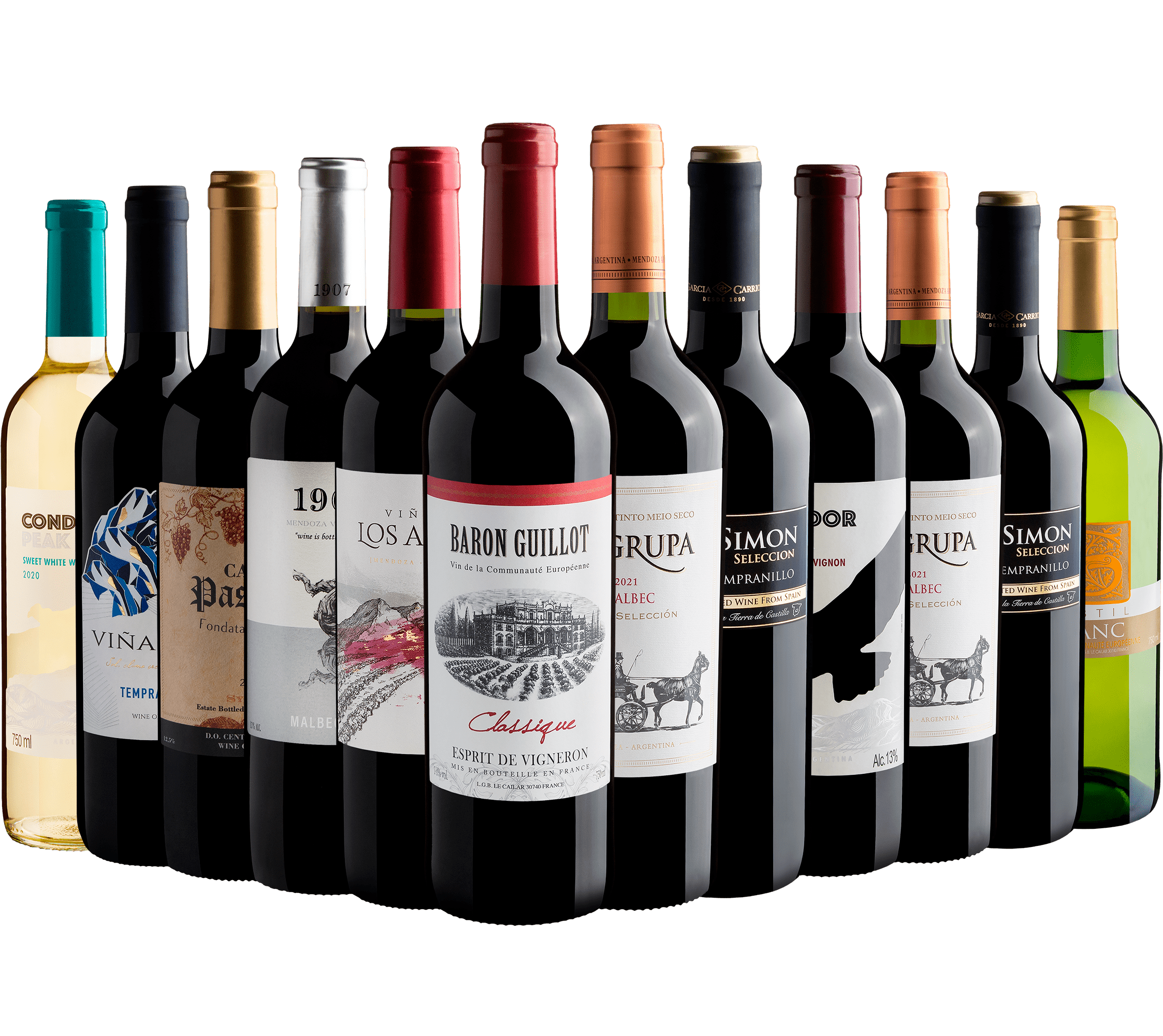 Kit 12 garrafas por R$23,99 cada