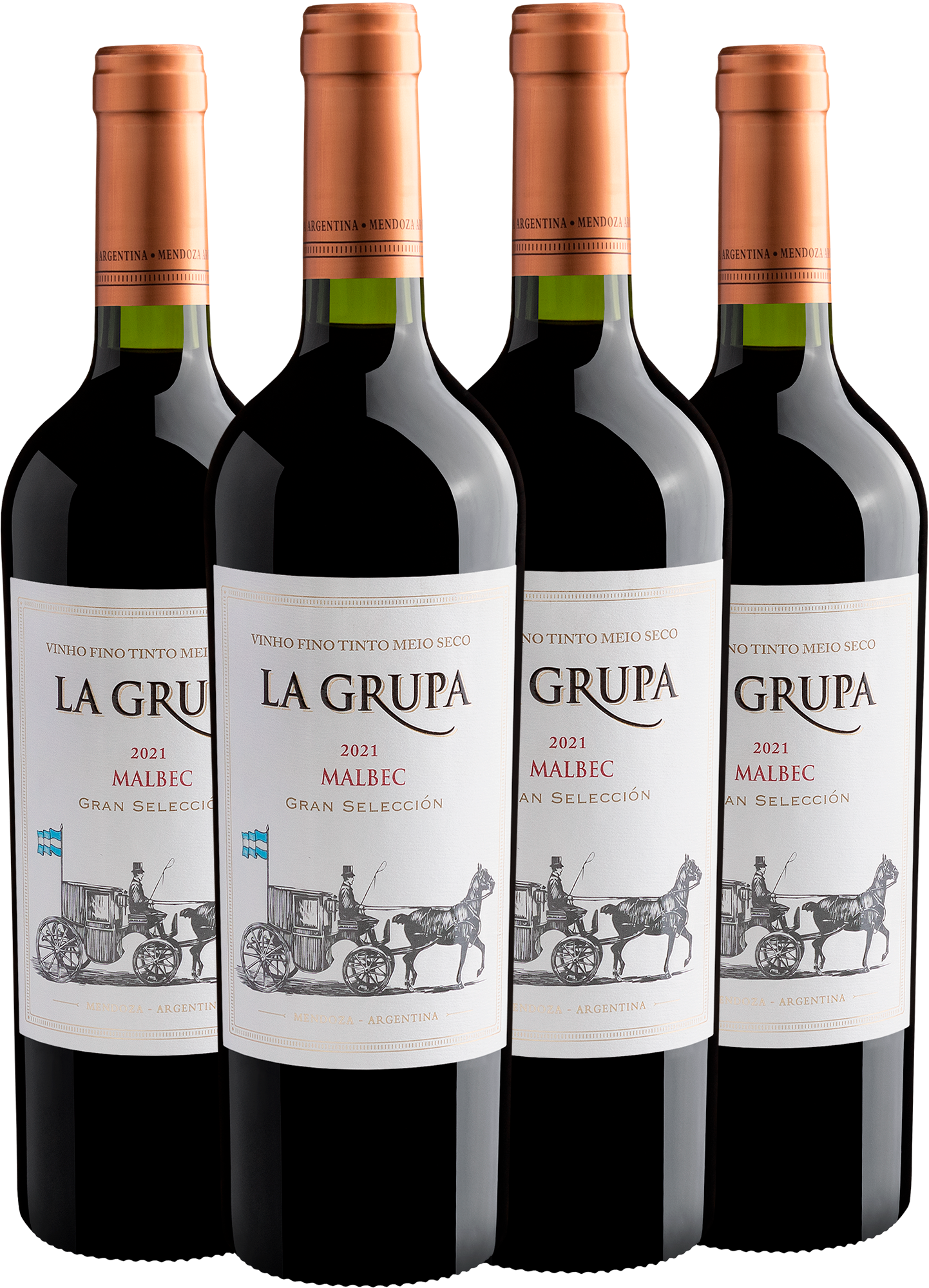 Kit 4 La Grupa Gran Seleccion Malbec | R$32,90 por garrafa