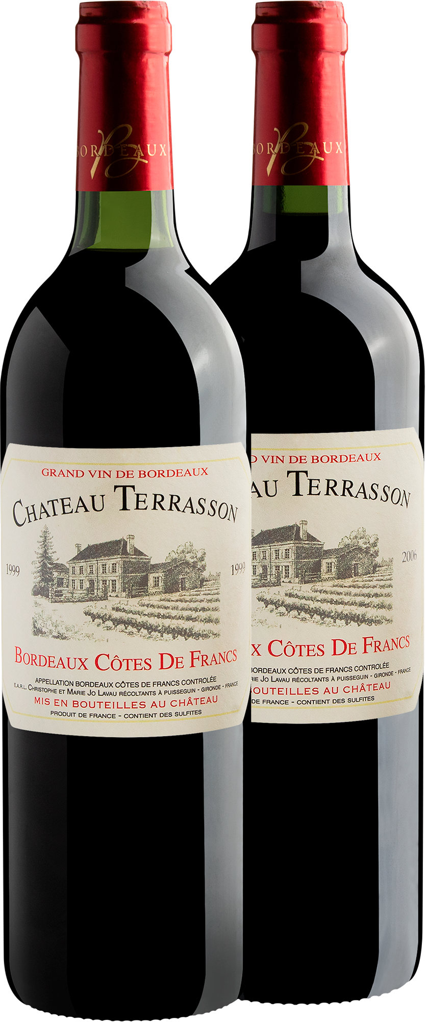 Kit 2 Chateau Terrasson: safra 1999 e safra 2006 | Economize +R$100