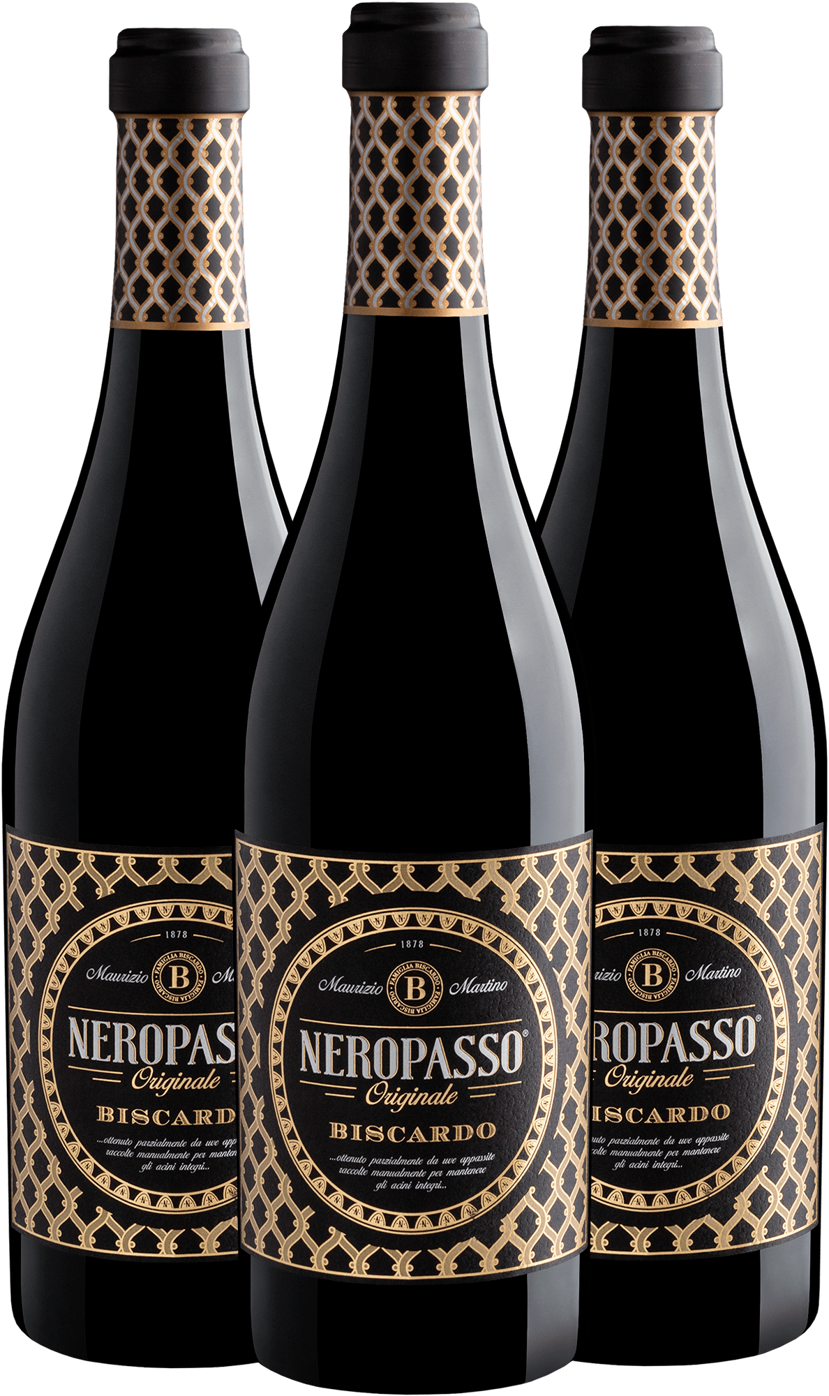 Kit 3 Biscardo Neropasso Originale por R$99,90 cada garrafa 