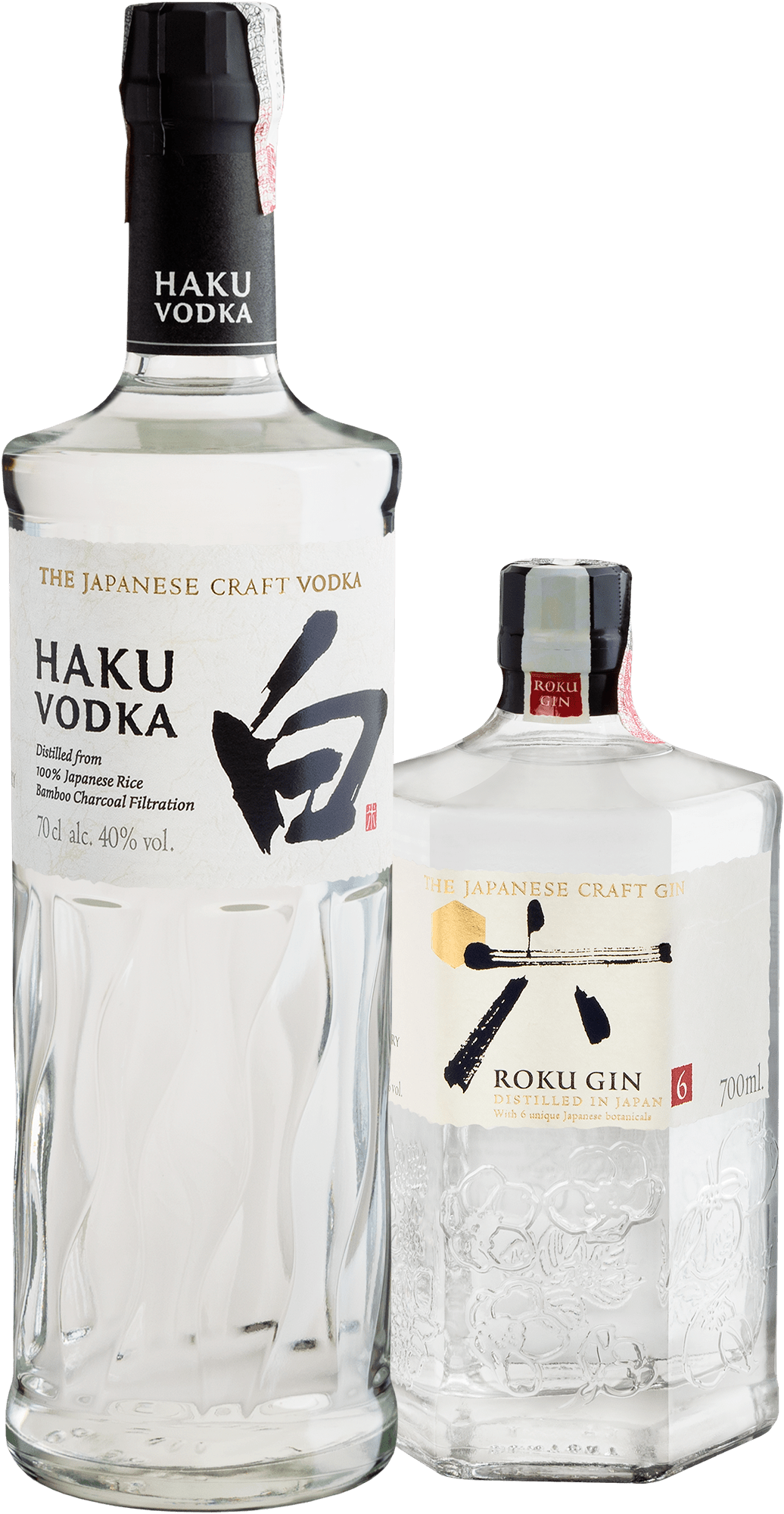 Kit Destilados Japoneses: Roku Gin + Haku Vodka