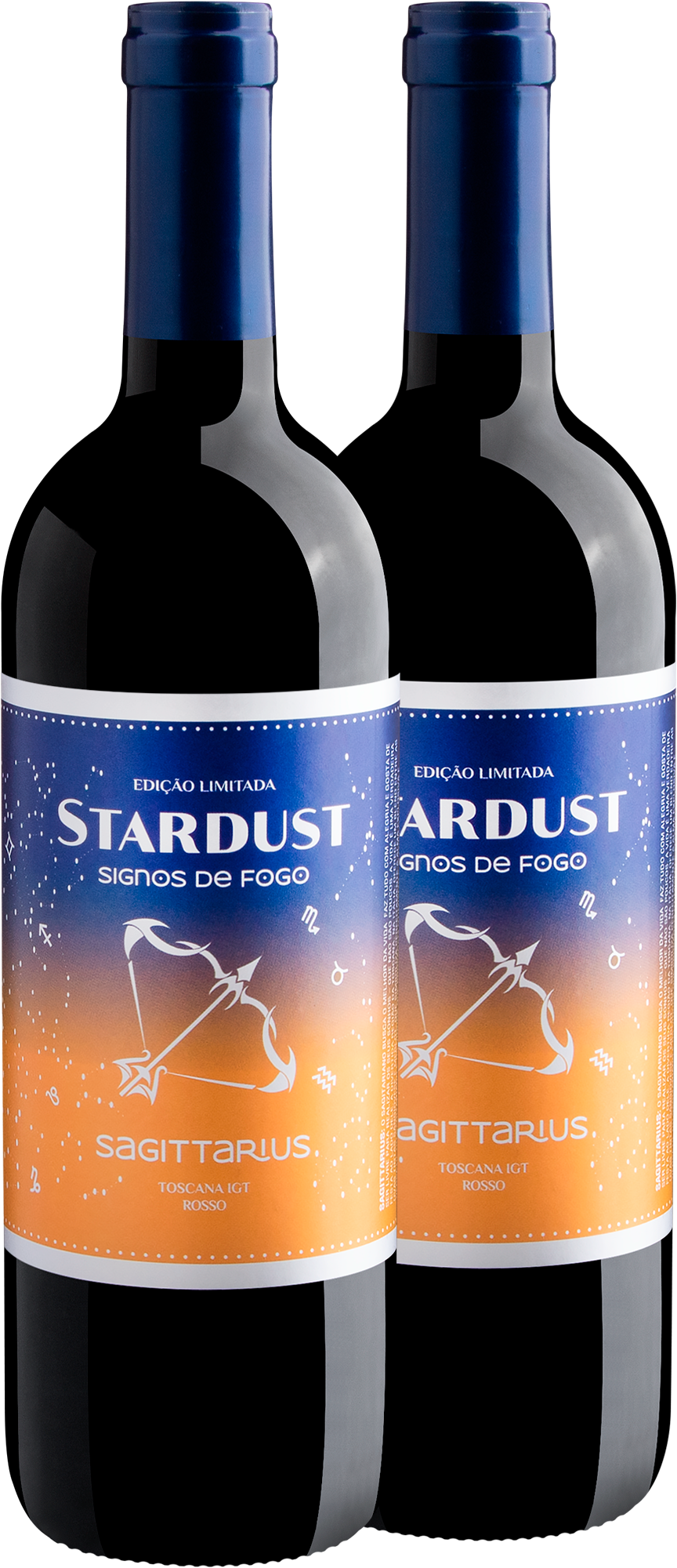 Kit 2 Stardust Edição Limitada Sagittarius Rosso Toscana IGT por R$39,90 cada garrafa