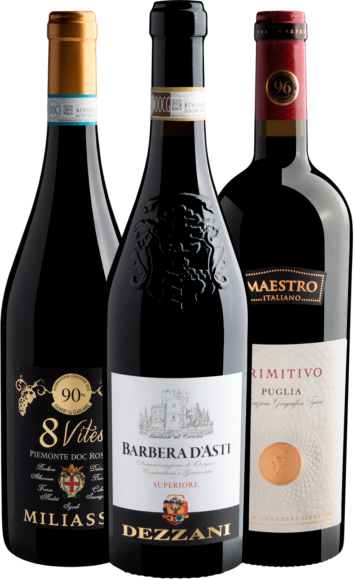 Kit 3 Vinhos Italianos Premiados 