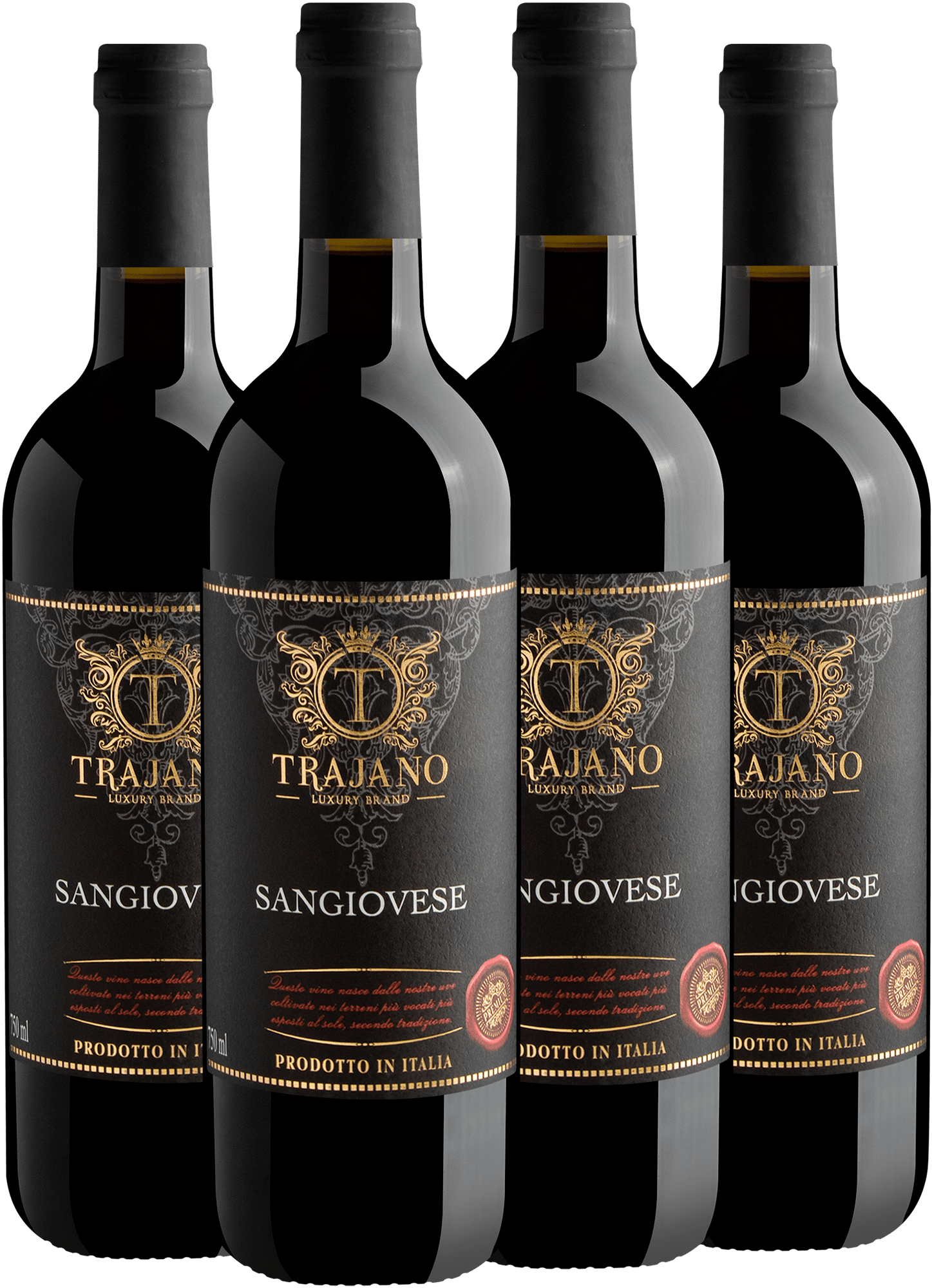 Kit 4 Trajano Sangiovese Puglia IGT por R$44,90 cada garrafa