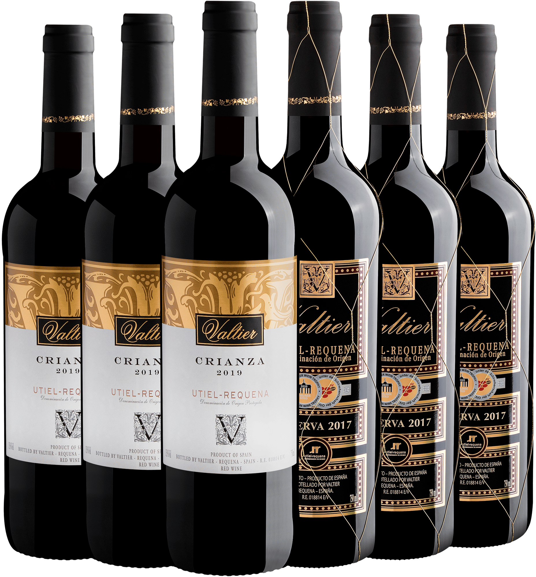 Kit 3 Valtier Crianza + 3 Valtier Reserva por R$39,90 cada garrafa