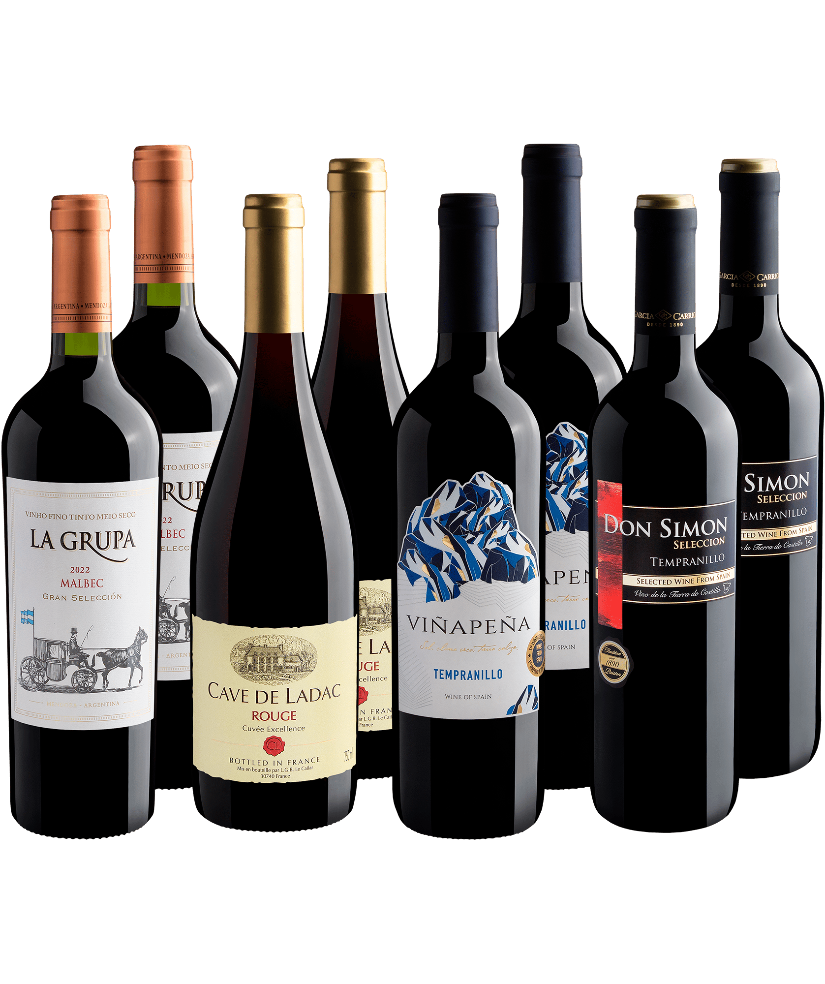 Kit Best Sellers em Dobro: 8 garrafas por R$26,90 cada
