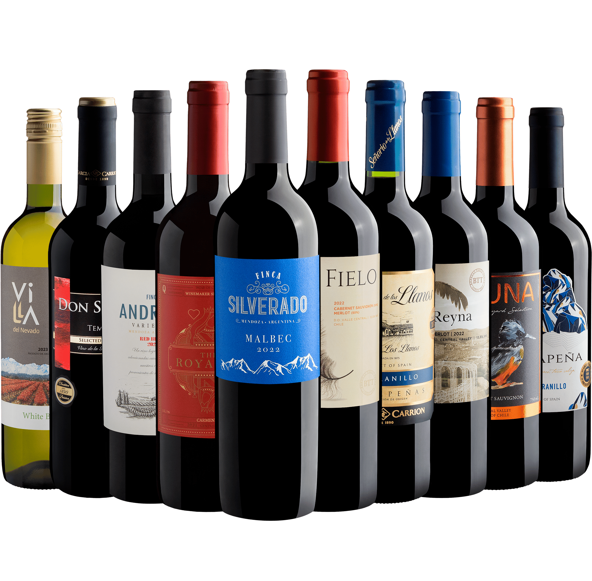 Kit 10 Vinhos por R$27,90 cada garrafa + Frete Grátis*