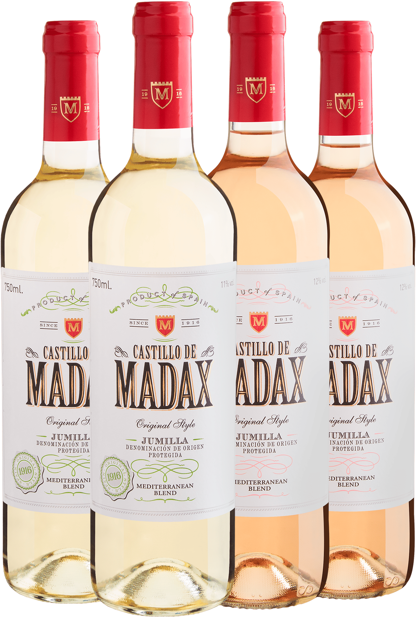 Kit Castillo de Madax: 2 Rosé + 2 Branco por R$29,90 cada garrafa