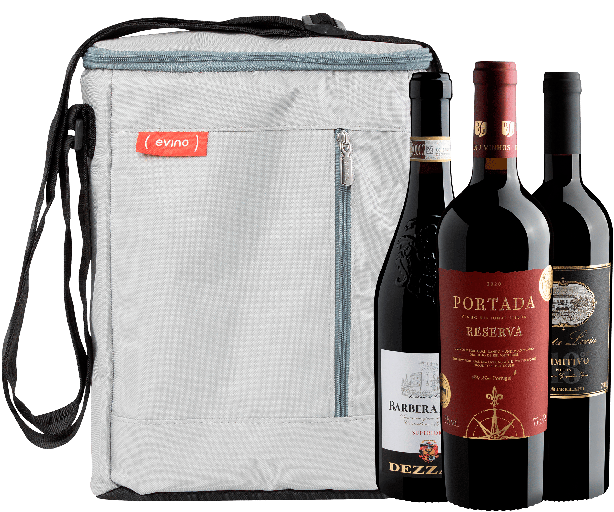 Kit 3 Vinhos 90+ Pontos + Bolsa Térmica Exclusiva