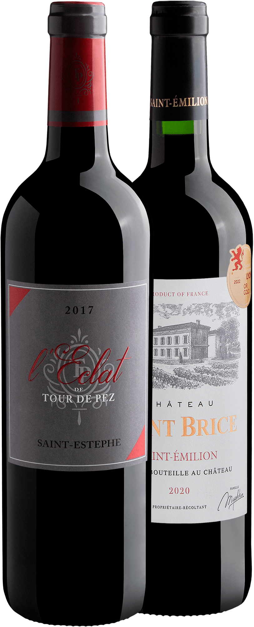 Kit 2 Vinhos Tintos de Bordeaux por R$149,90 cada garrafa